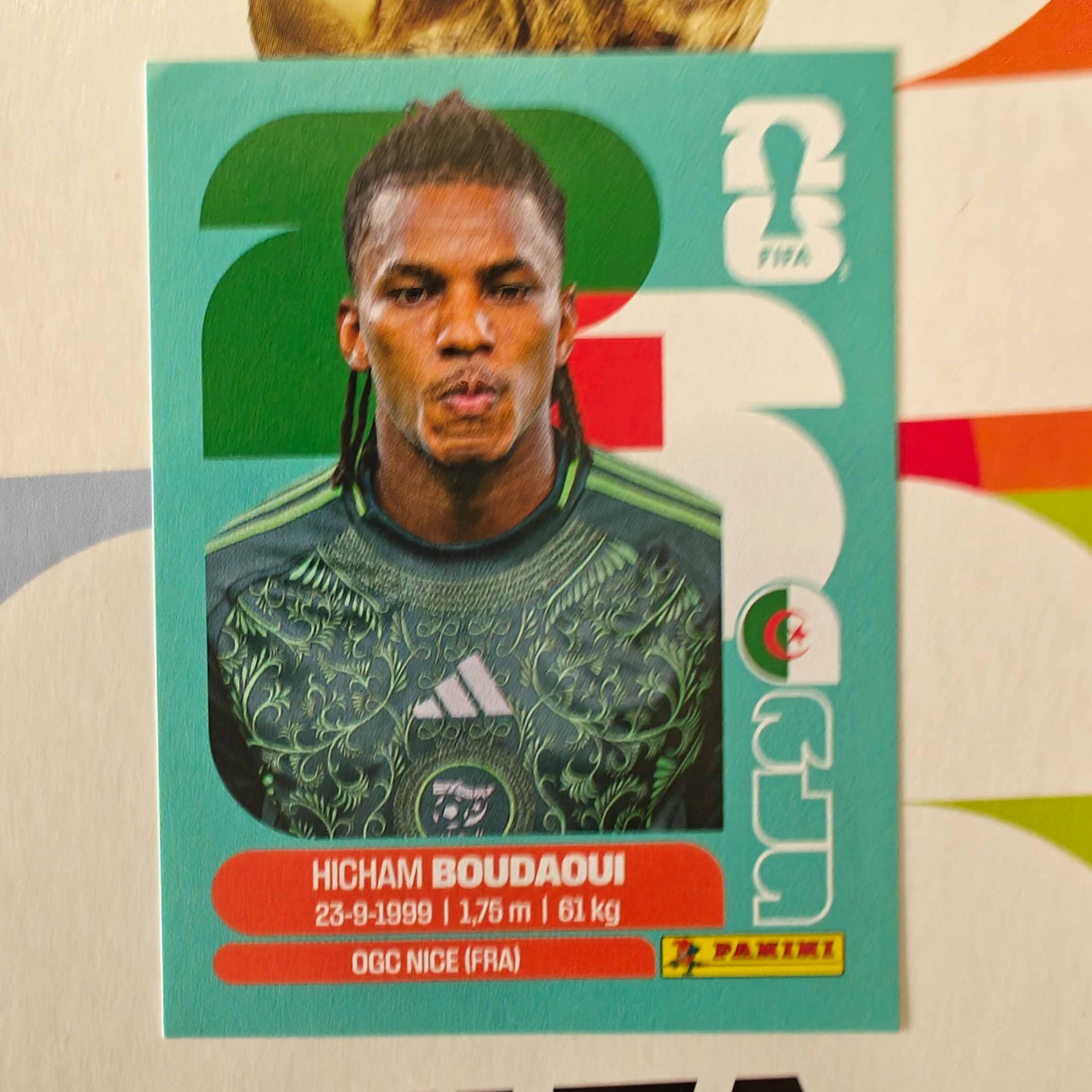 ALG10 - Algeria - Hicham Boudaoui - FIFA World Cup 2026™ - Panini Sticker