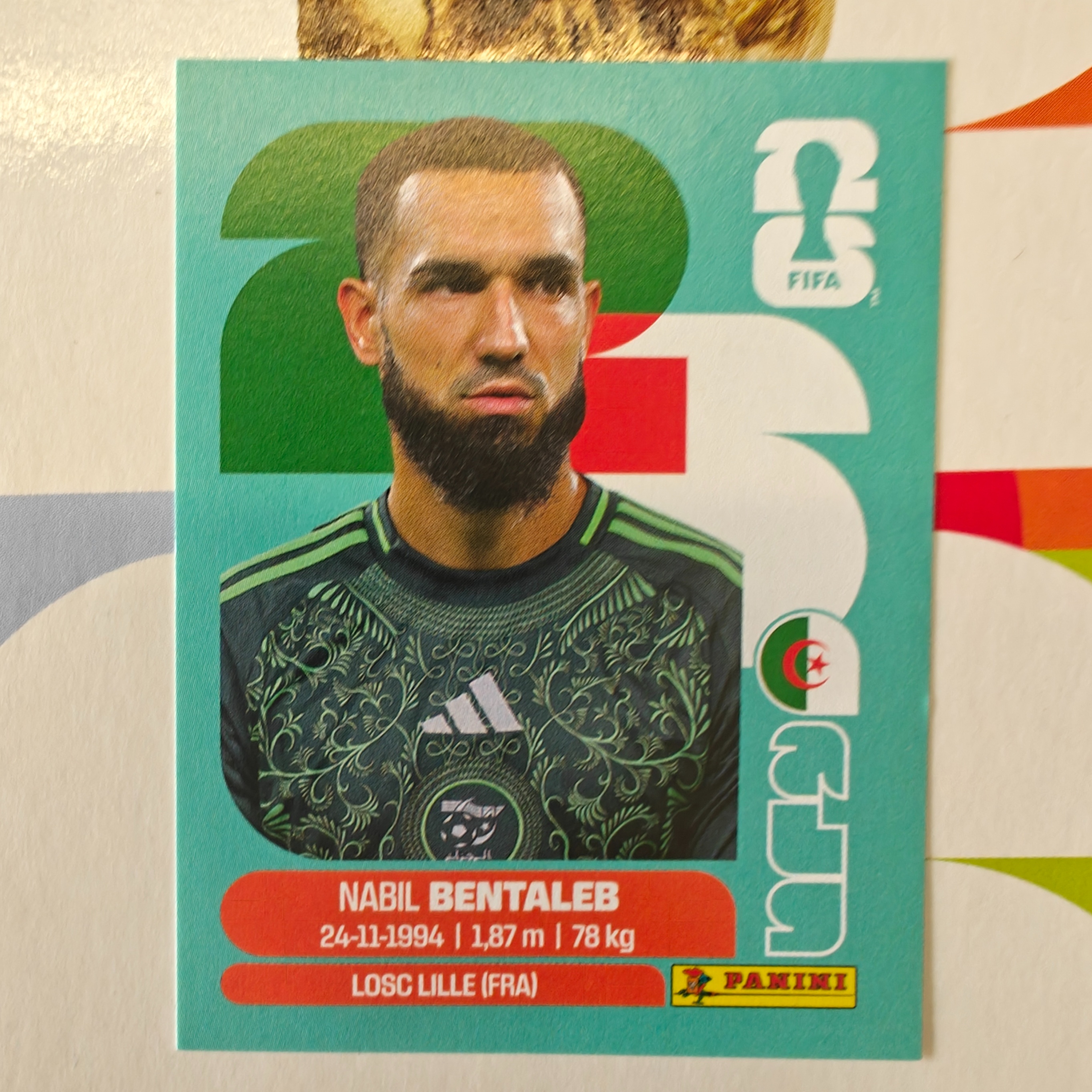 ALG12 - Algeria - Nabil Bentalab - FIFA World Cup 2026™ - Panini Sticker