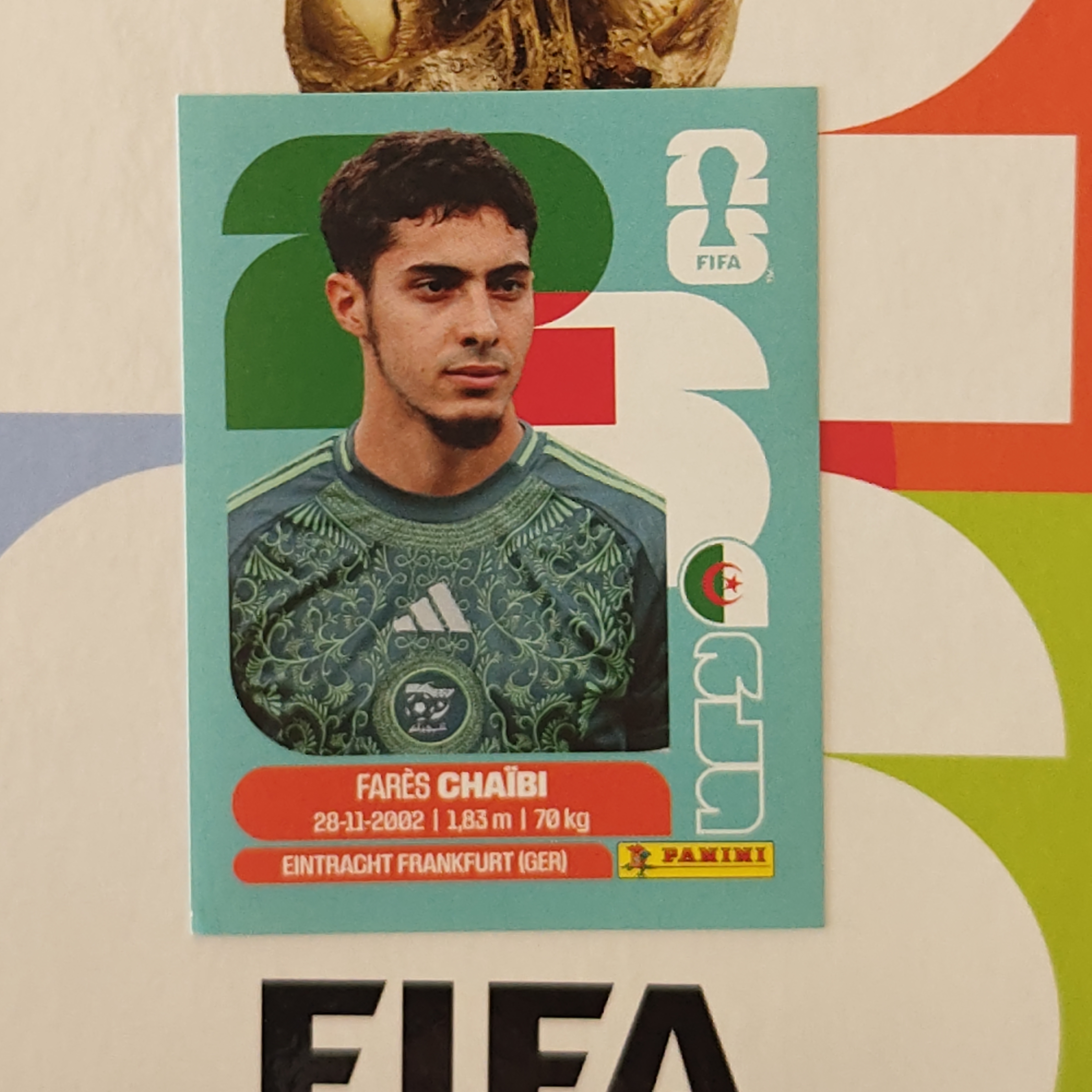 ALG14 - Algeria - Farés Chaibi - FIFA World Cup 2026™ - Panini Sticker