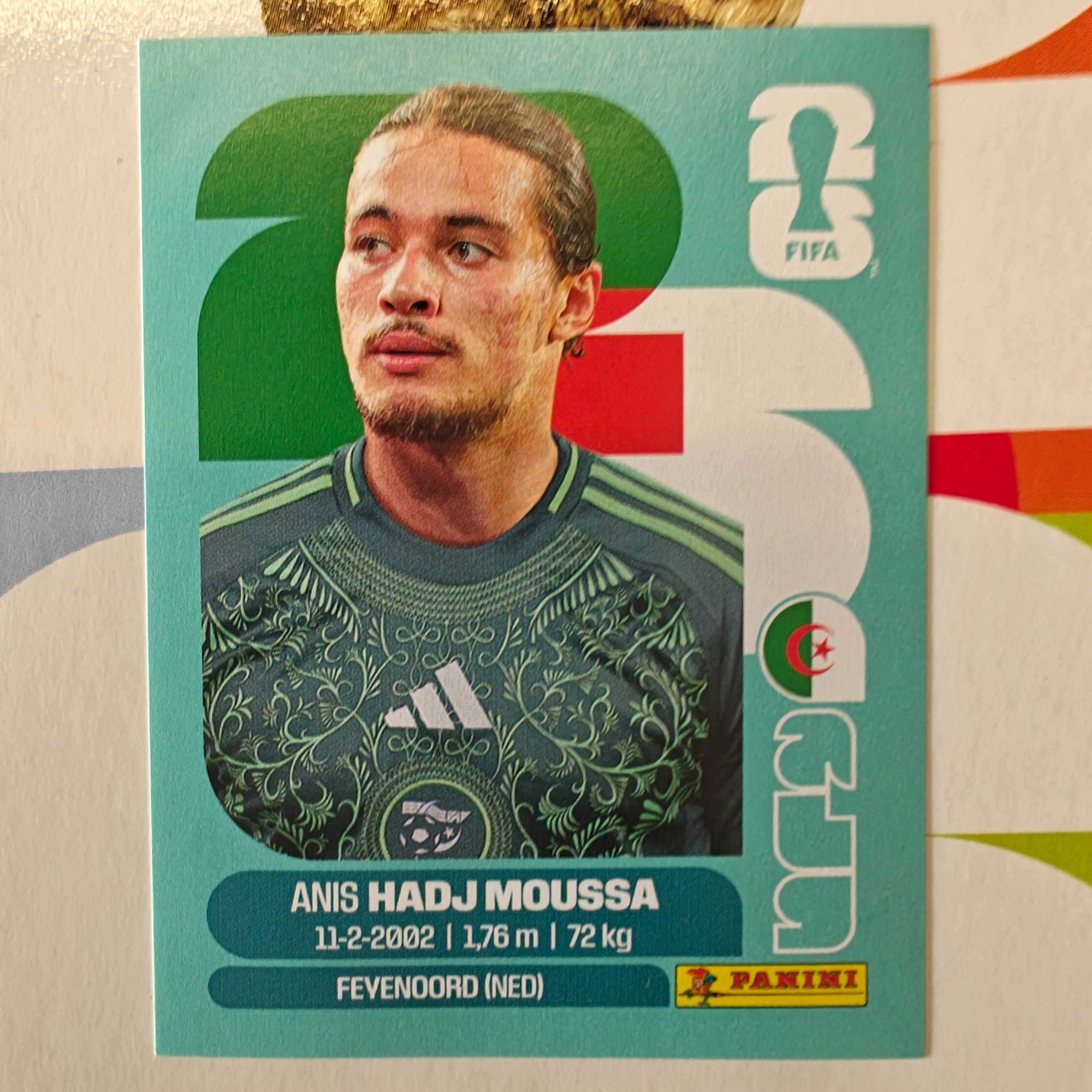 ALG17 - Algeria - Anis Hadj Moussa - FIFA World Cup 2026™ - Panini Sticker
