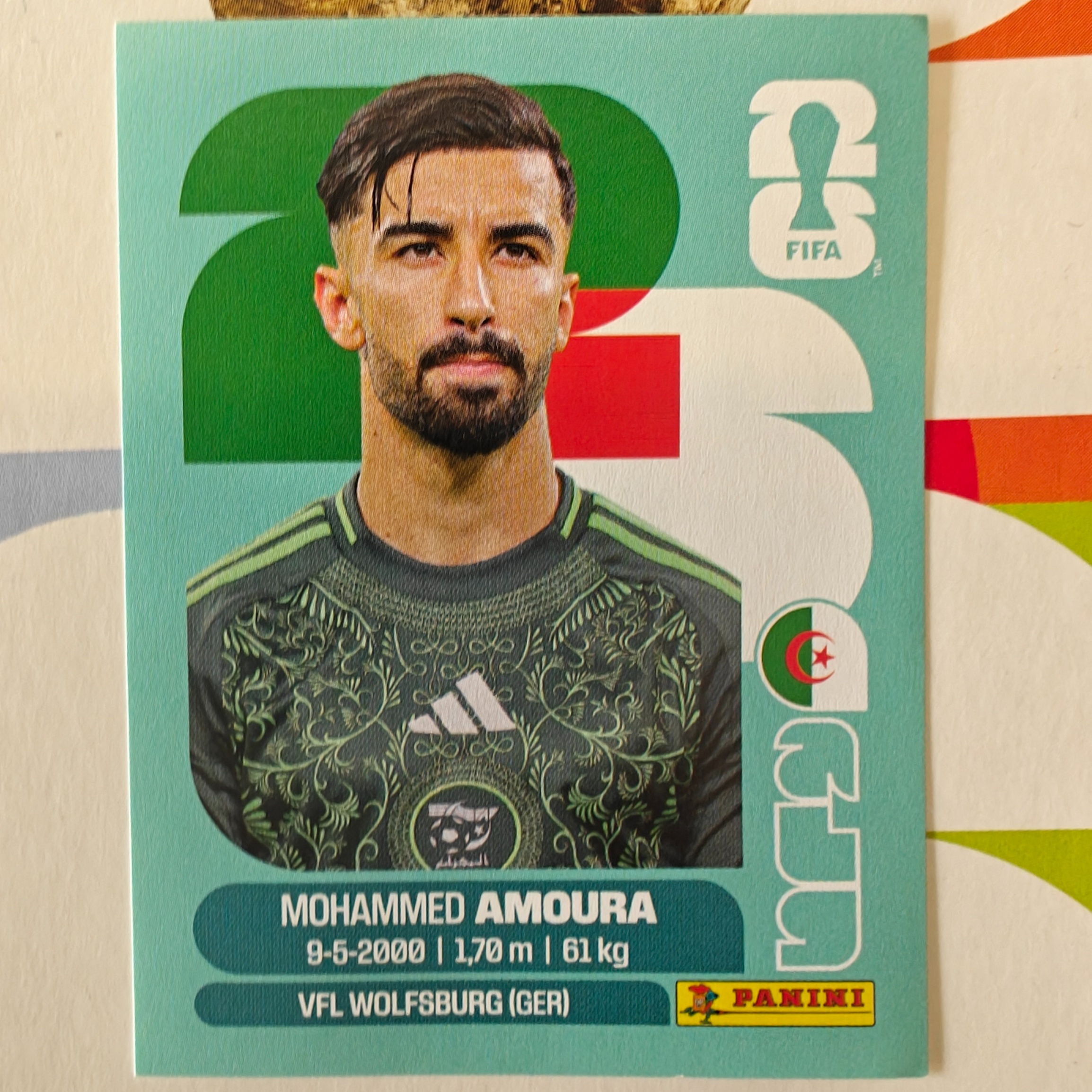 ALG20 - Algeria - Mohammed Amoura - FIFA World Cup 2026™ - Panini Sticker
