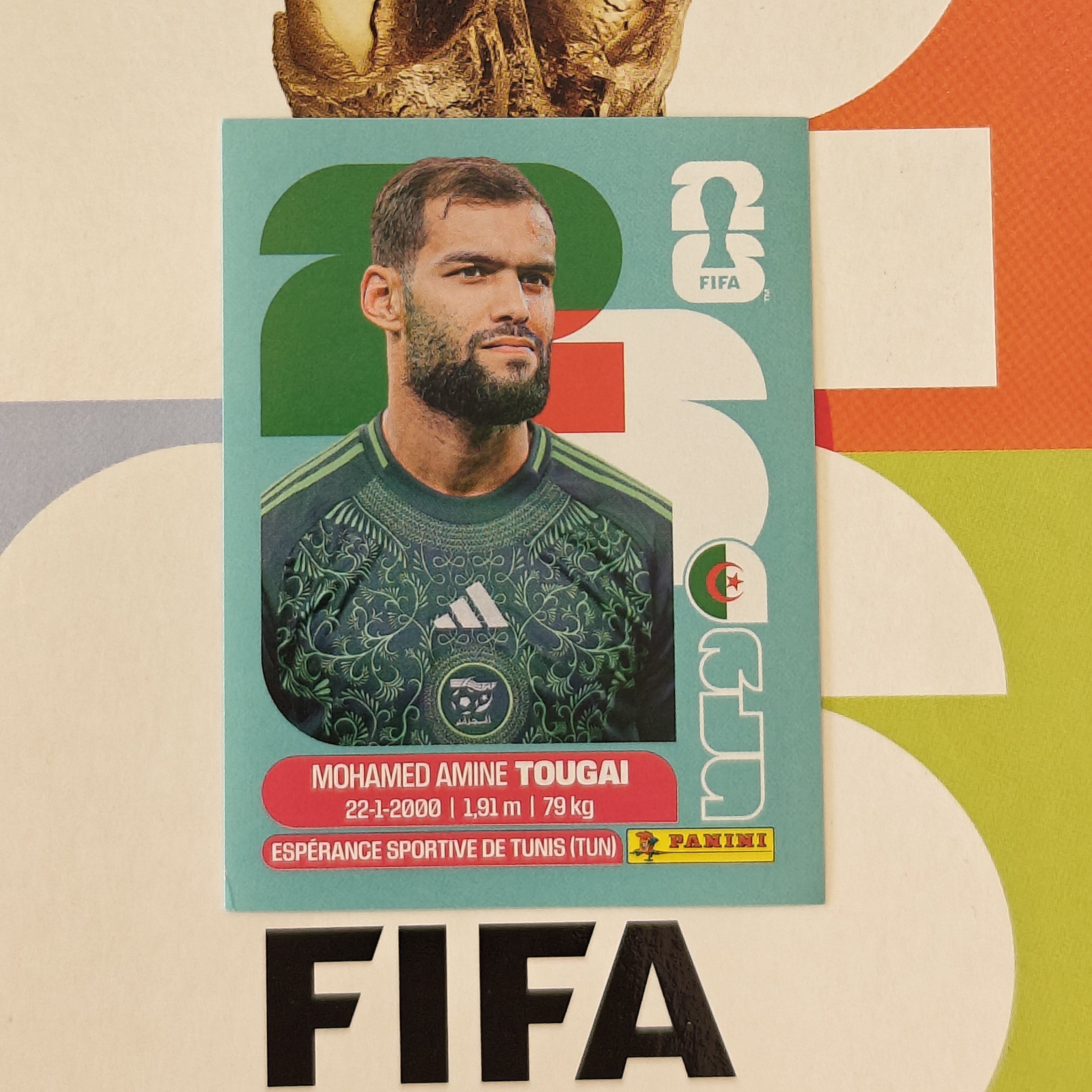 ALG6 - Algeria - Mohamed Amine Tougai - FIFA World Cup 2026™ - Panini Sticker