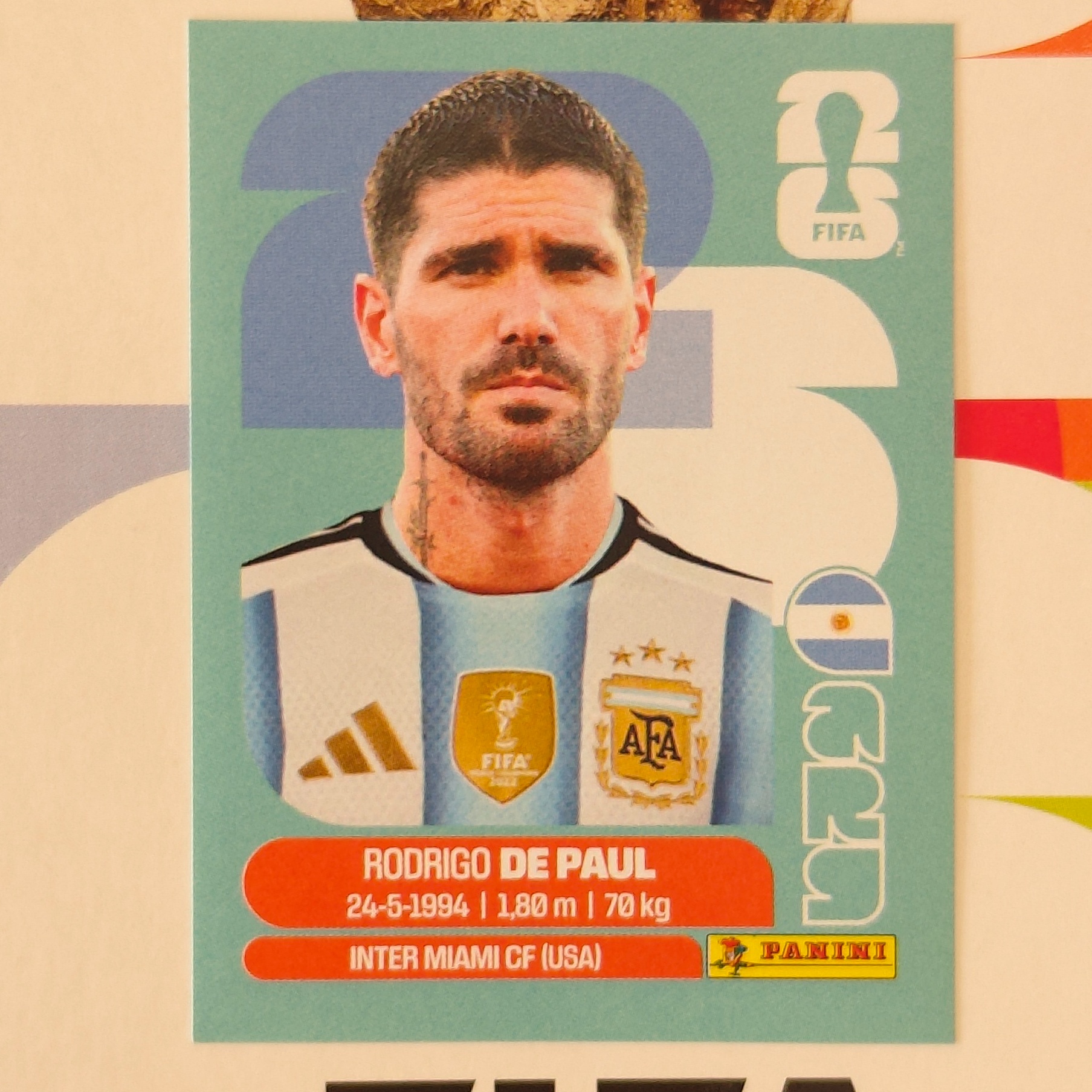 ARG10 - Argentina - Rodrigo De Paul - FIFA World Cup 2026™ - Panini Sticker
