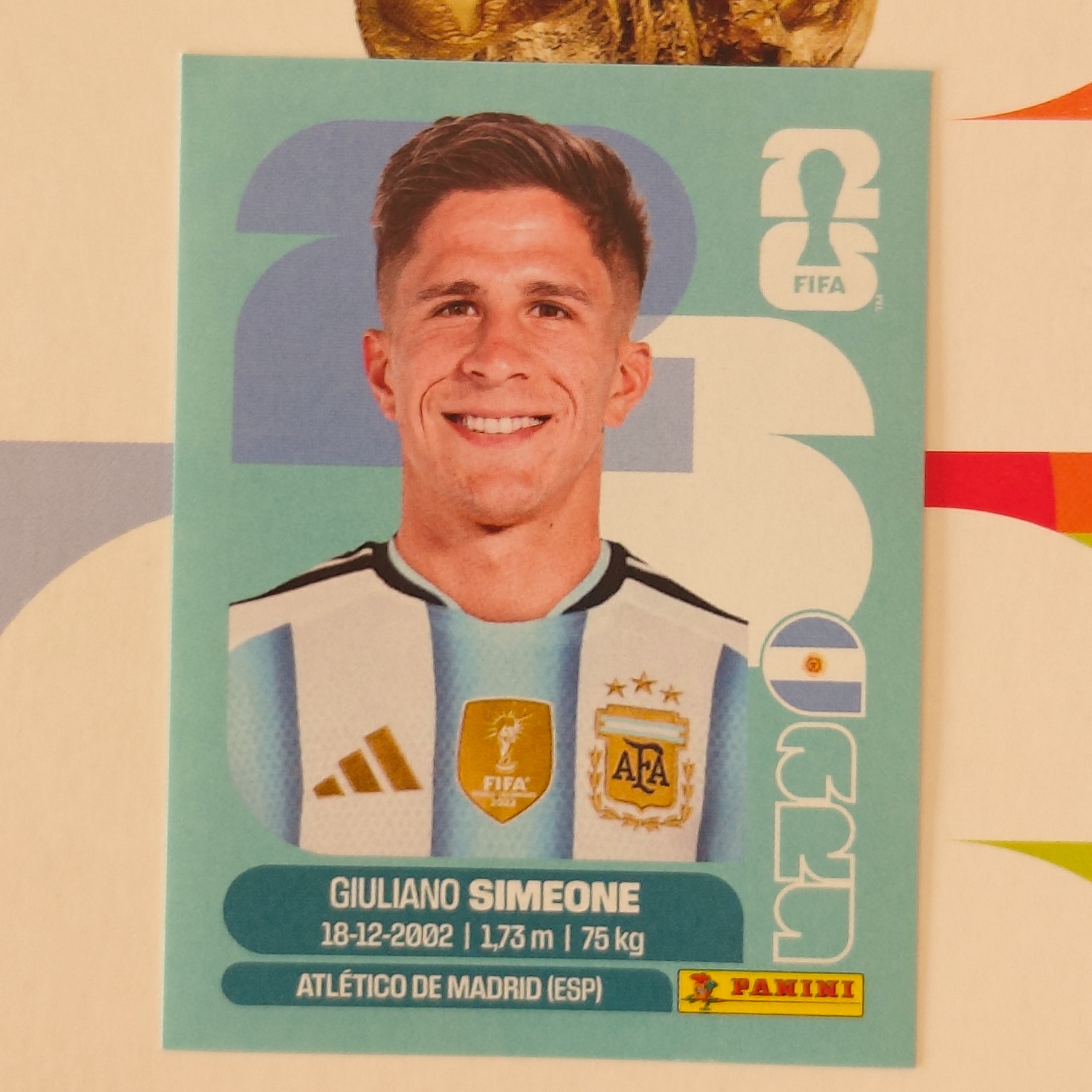 ARG20 - Argentina - Giuliano Simeone - FIFA World Cup 2026™ - Panini Sticker