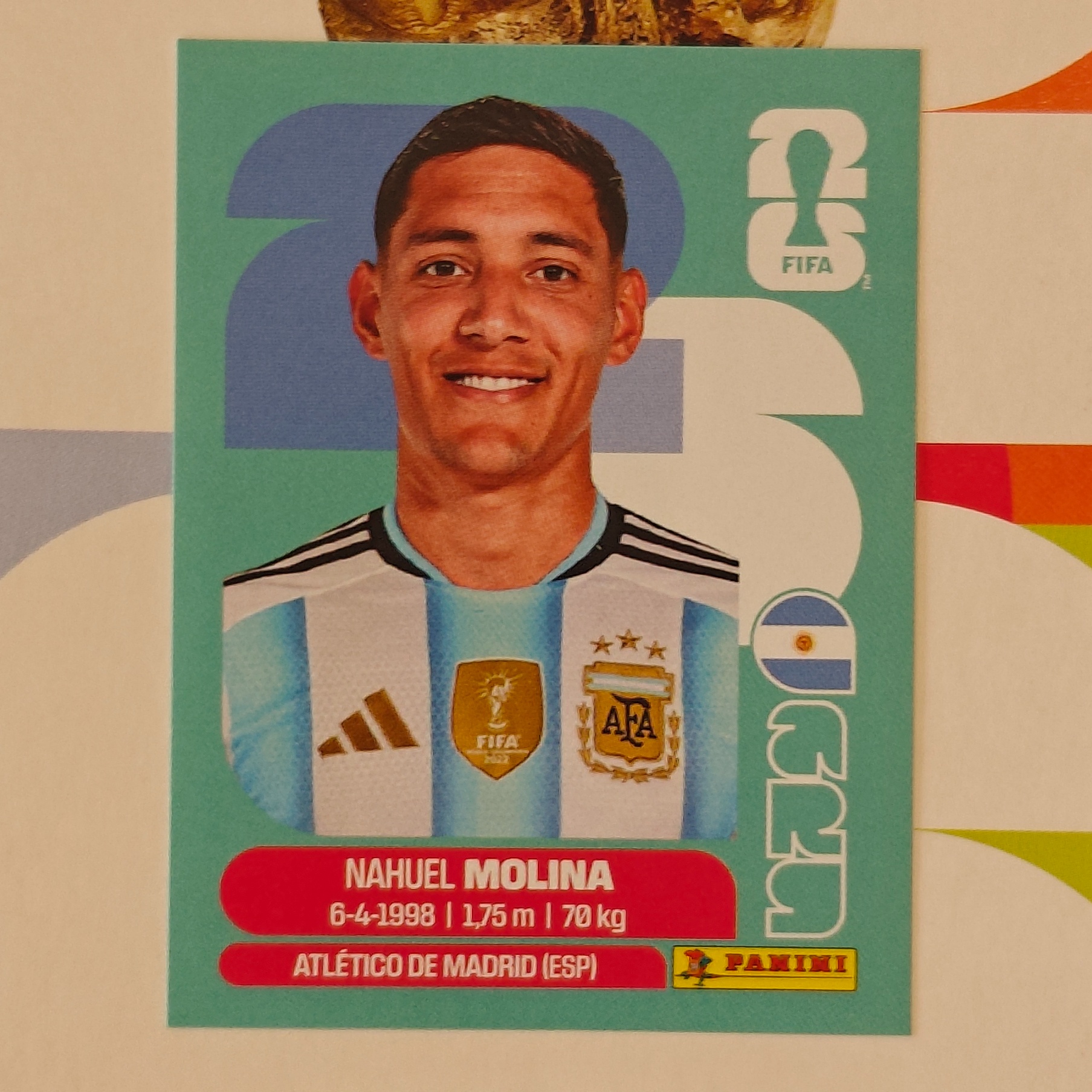 ARG3 - Argentina - Nahuel Molina - FIFA World Cup 2026™ - Panini Sticker