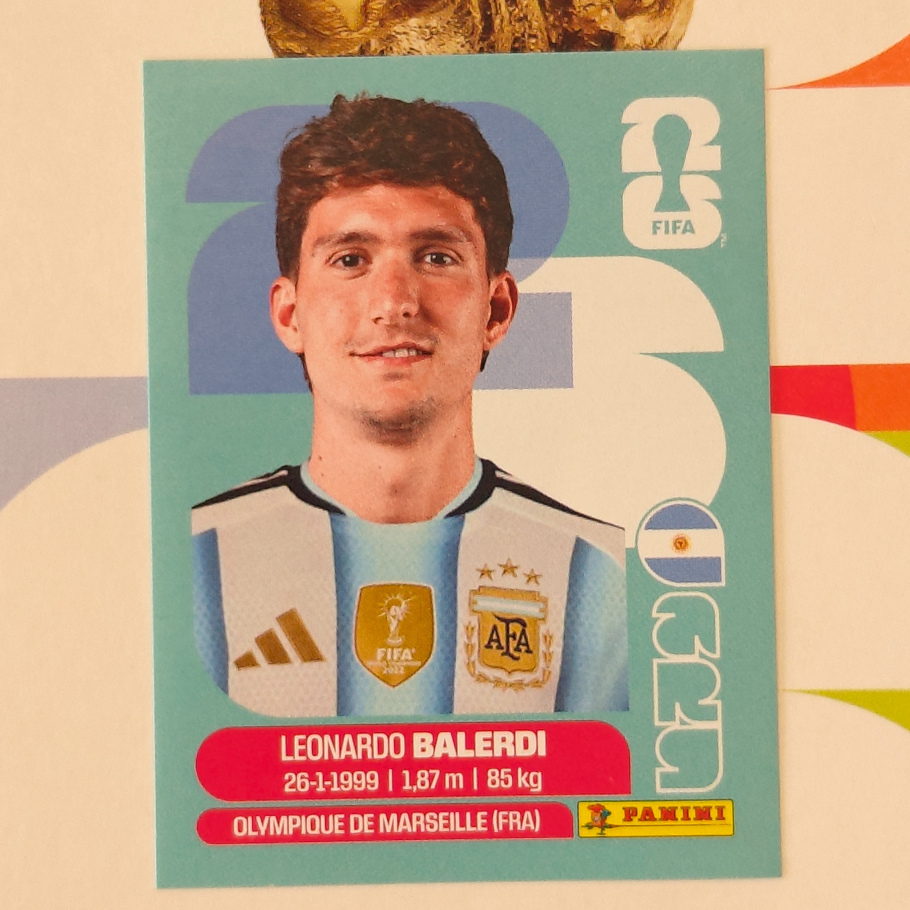 ARG7 - Argentina - Leonardo Balerdi - FIFA World Cup 2026™ - Panini Sticker