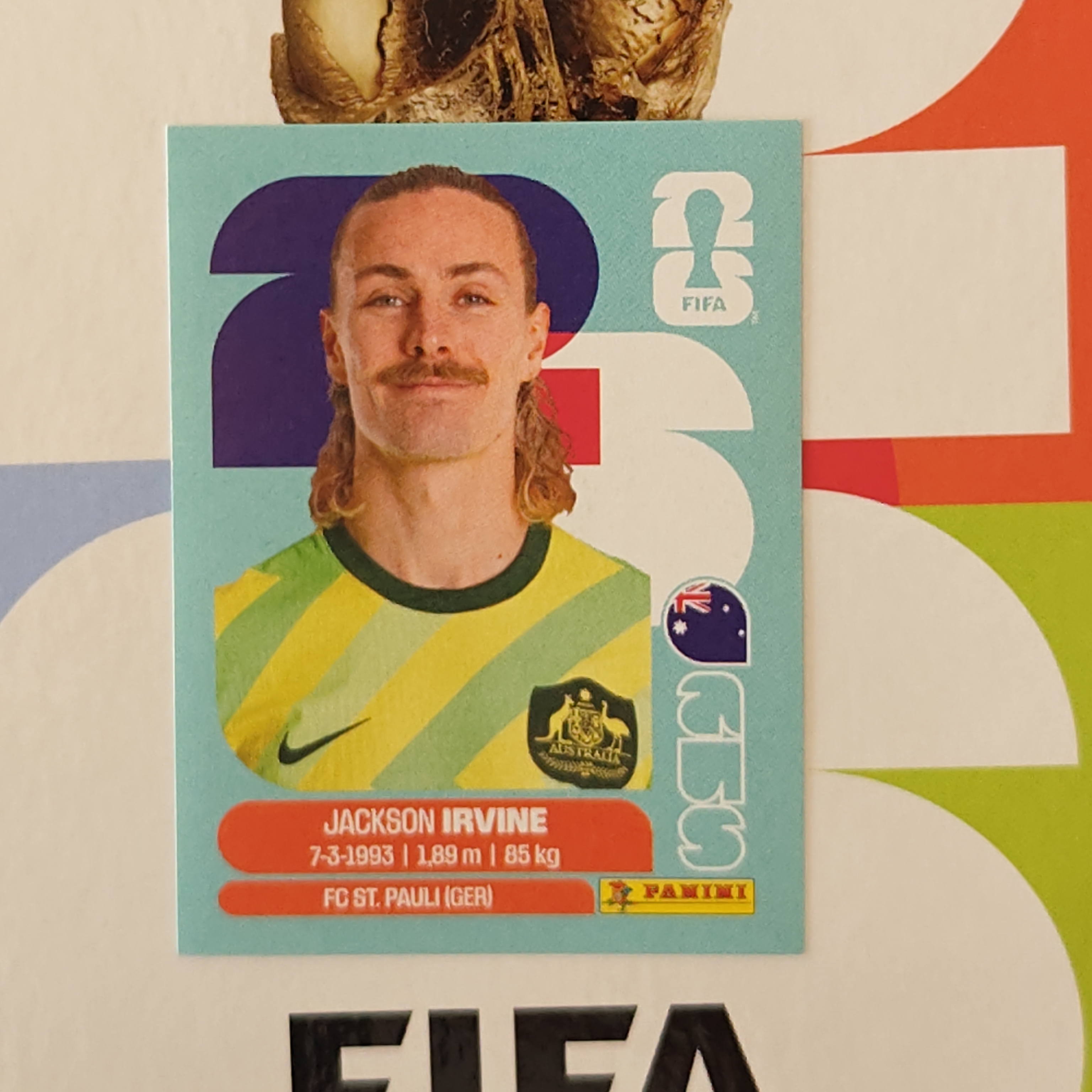AUS11 - Australia - Jackson Irvine - FIFA World Cup 2026™ - Panini Sticker