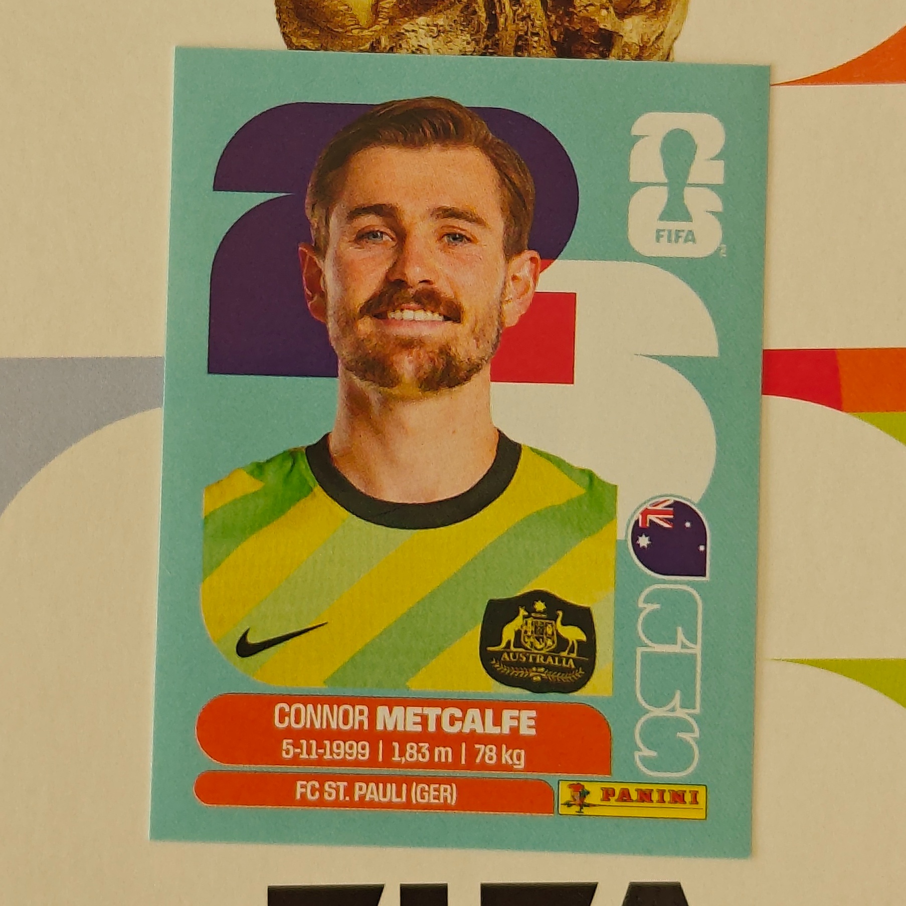 AUS15 - Australia - Connor Metcalfe - FIFA World Cup 2026™ - Panini Sticker