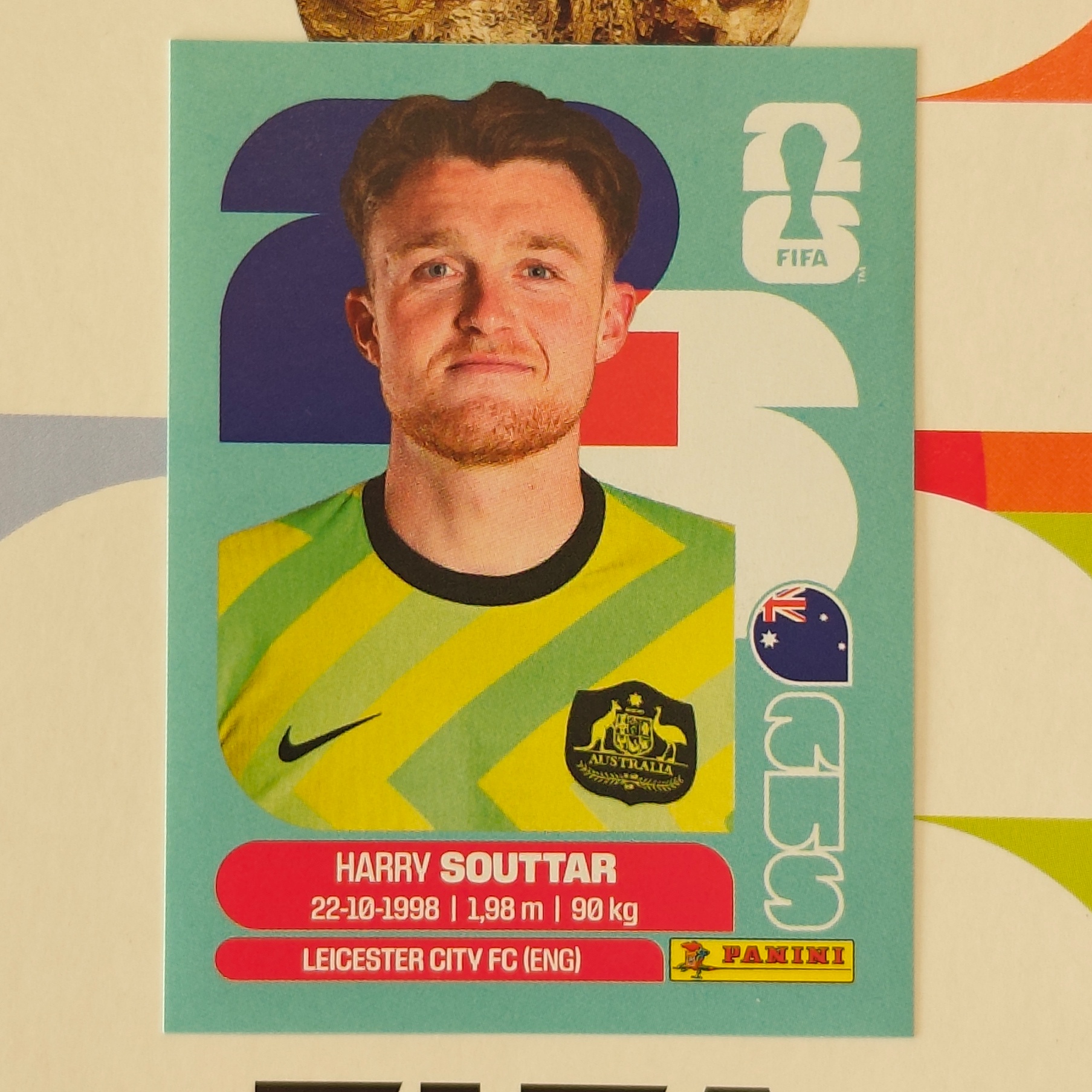 AUS4 - Australia - Harry Souttar - FIFA World Cup 2026™ - Panini Sticker