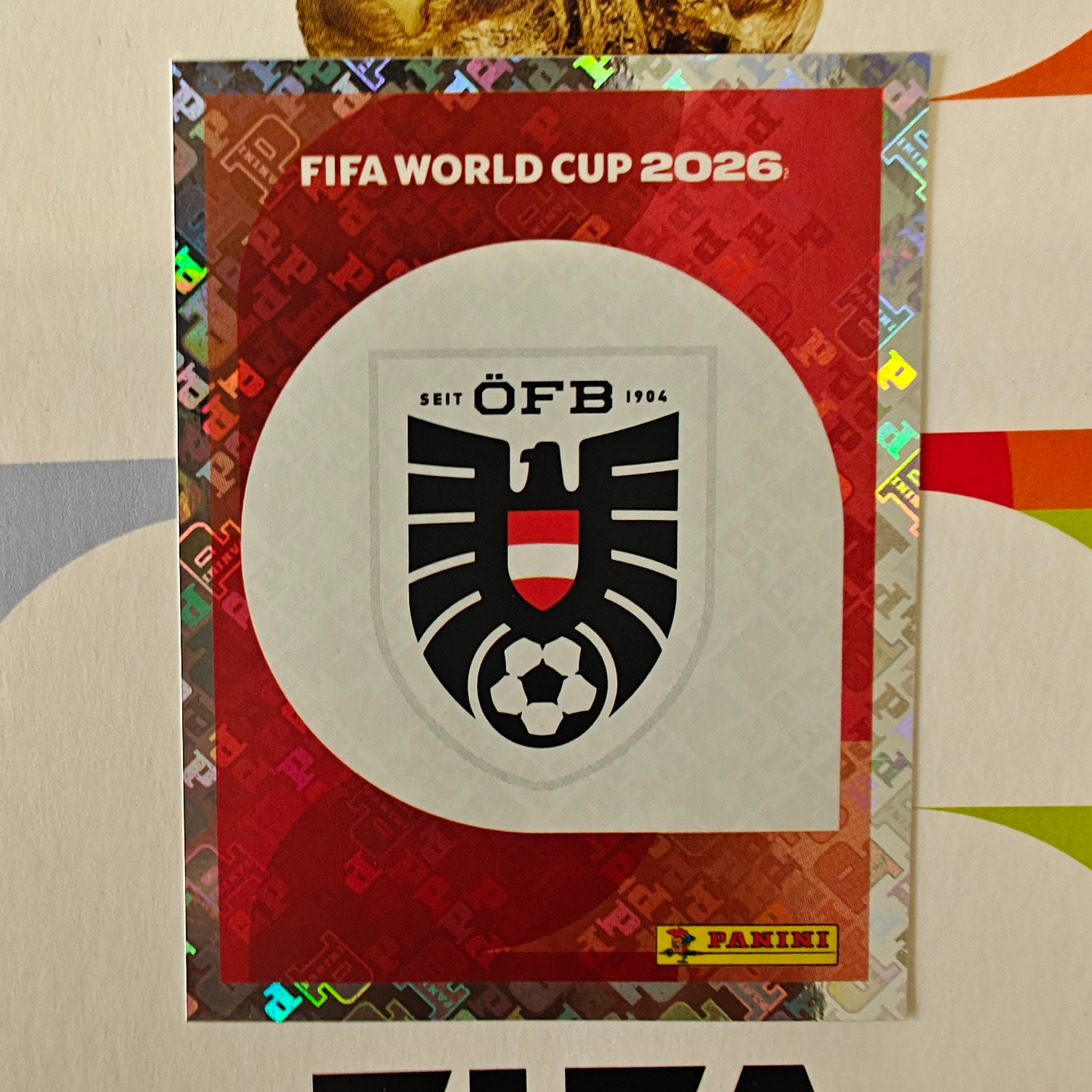 AUT1 - Austria - Emblem - FIFA World Cup 2026™ - Panini Foil Sticker