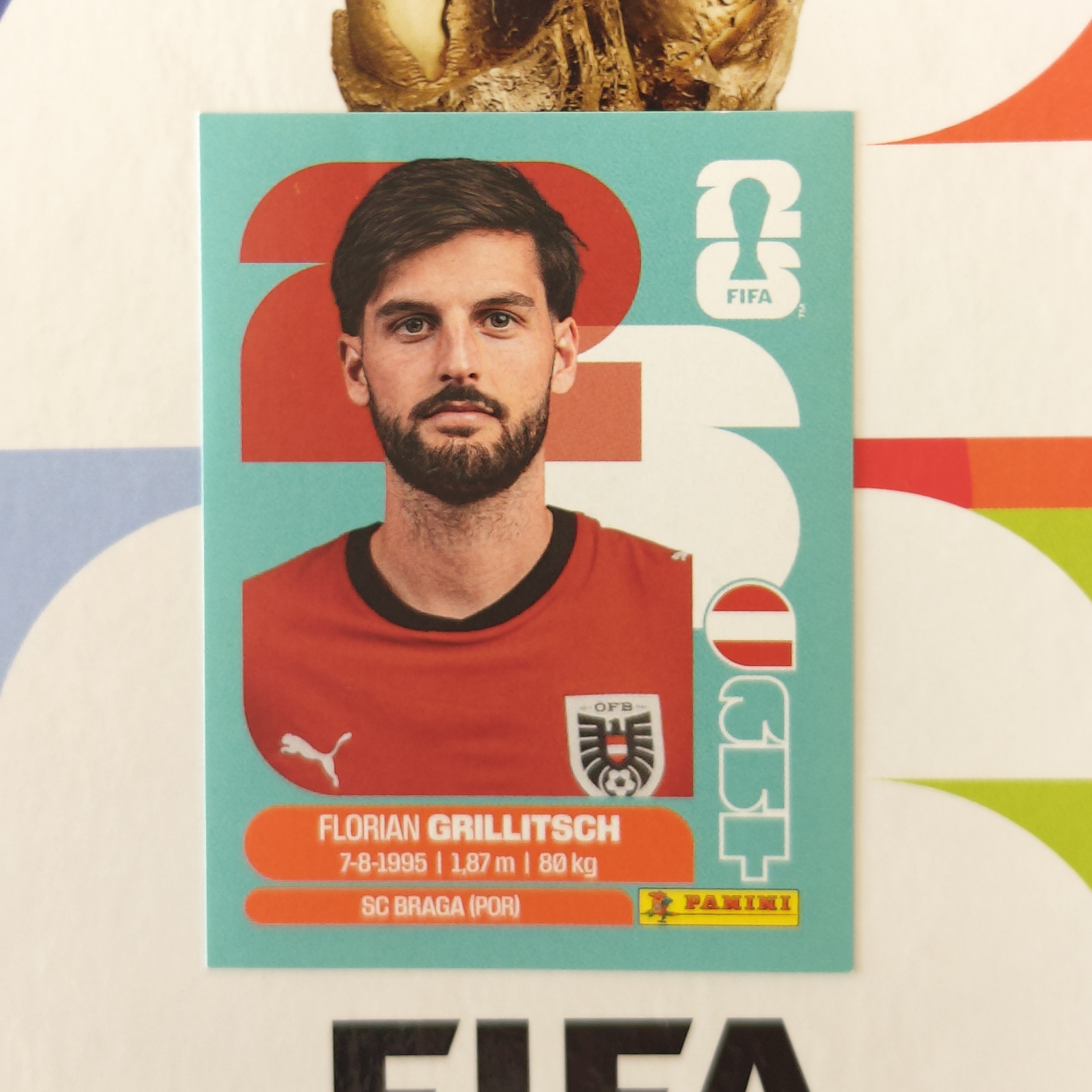 AUT14 - Austria - Florian Grillitsch - FIFA World Cup 2026™ - Panini Sticker