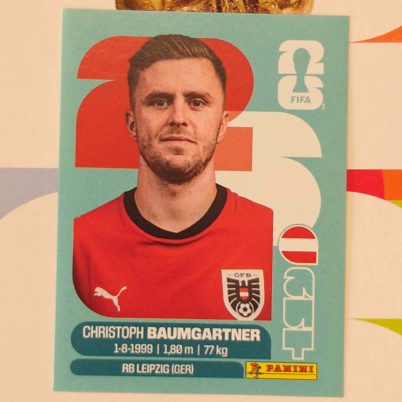 AUT18 - Austria - Christoph Baumgartner - FIFA World Cup 2026™ - Panini Sticker