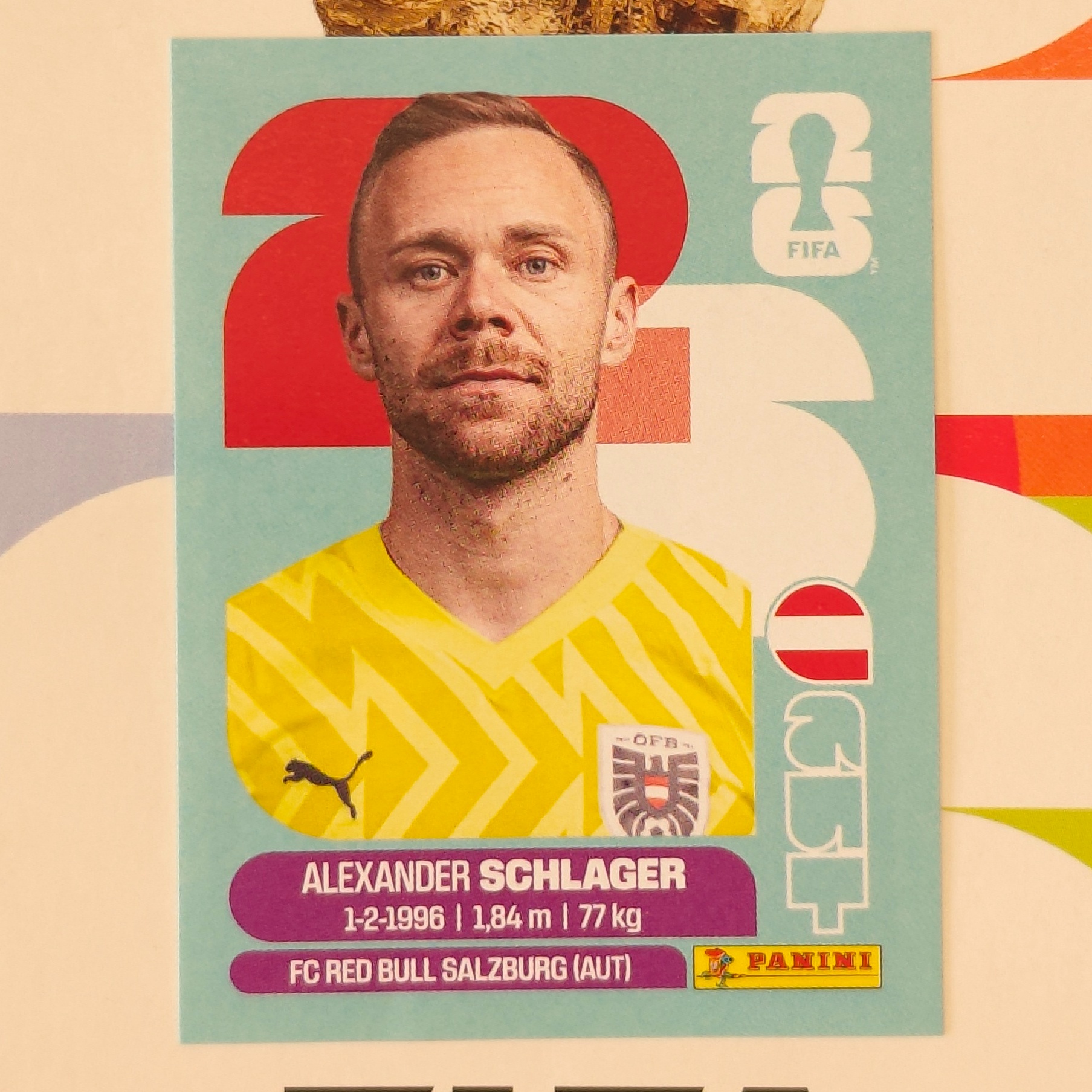 AUT2 - Austria - Alexander Schlager - FIFA World Cup 2026™ - Panini Sticker
