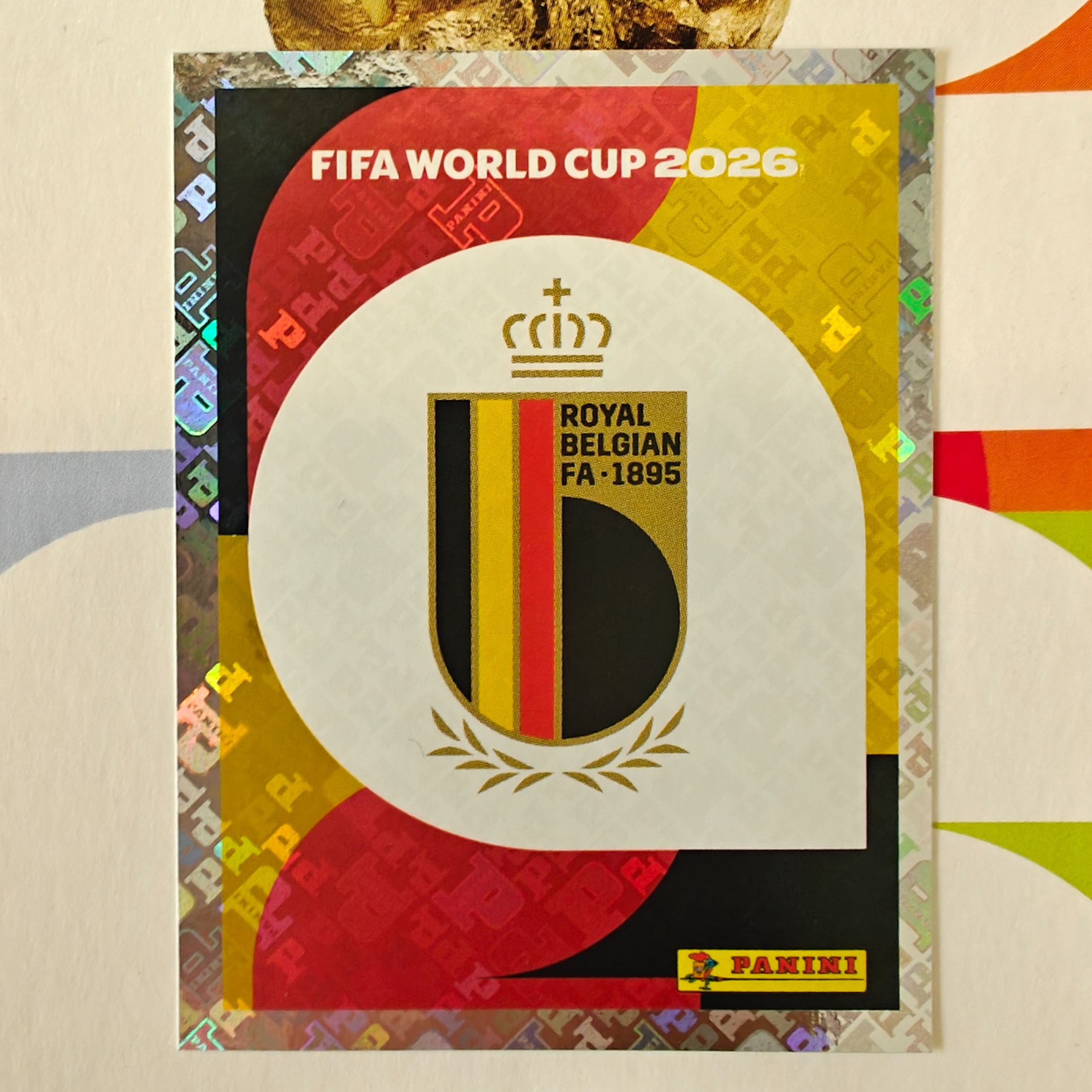 BEL1 - Belgium - Emblem - FIFA World Cup 2026™ - Panini Foil Sticker