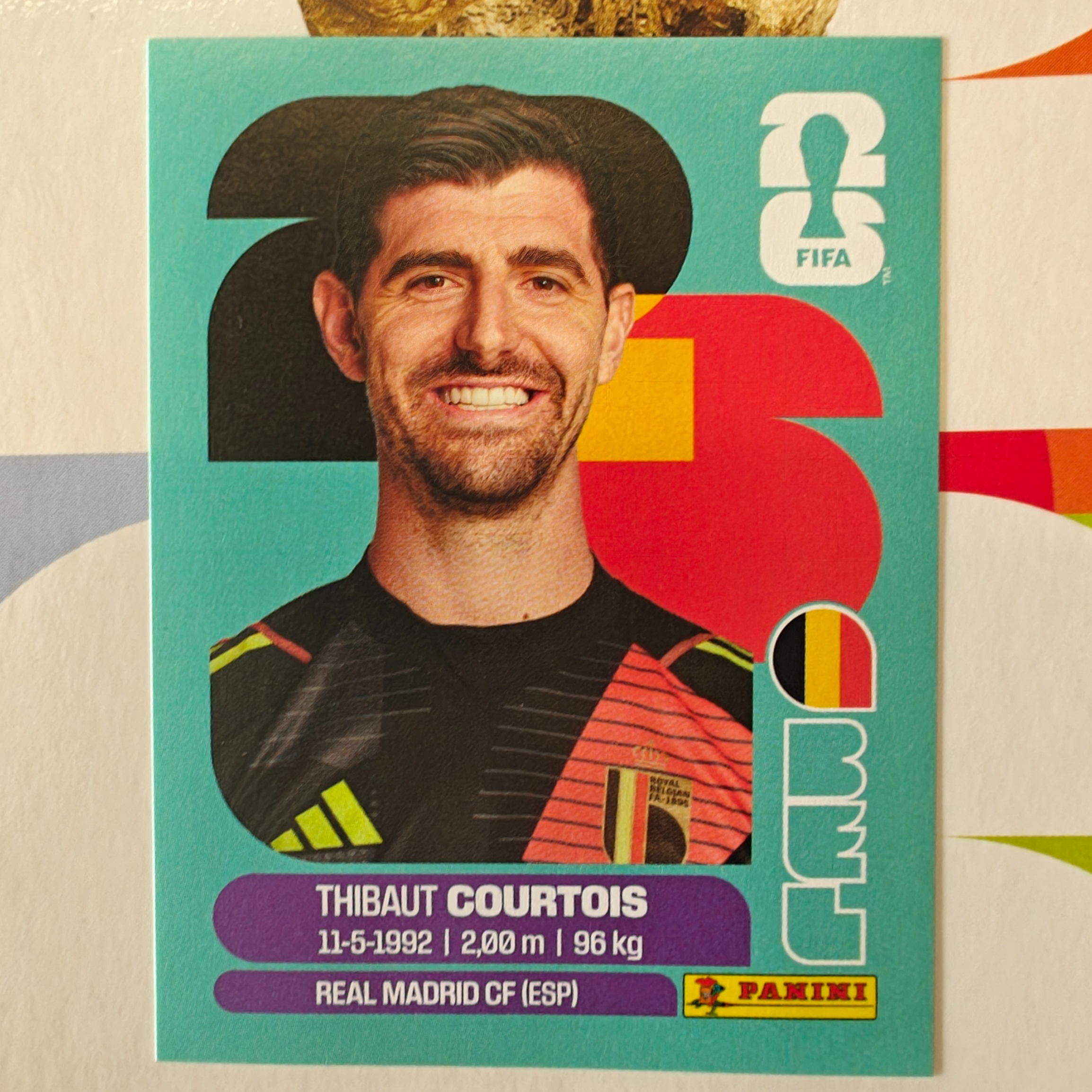 BEL2 - Belgium - Thibaut Courtois - FIFA World Cup 2026™ - Panini Sticker