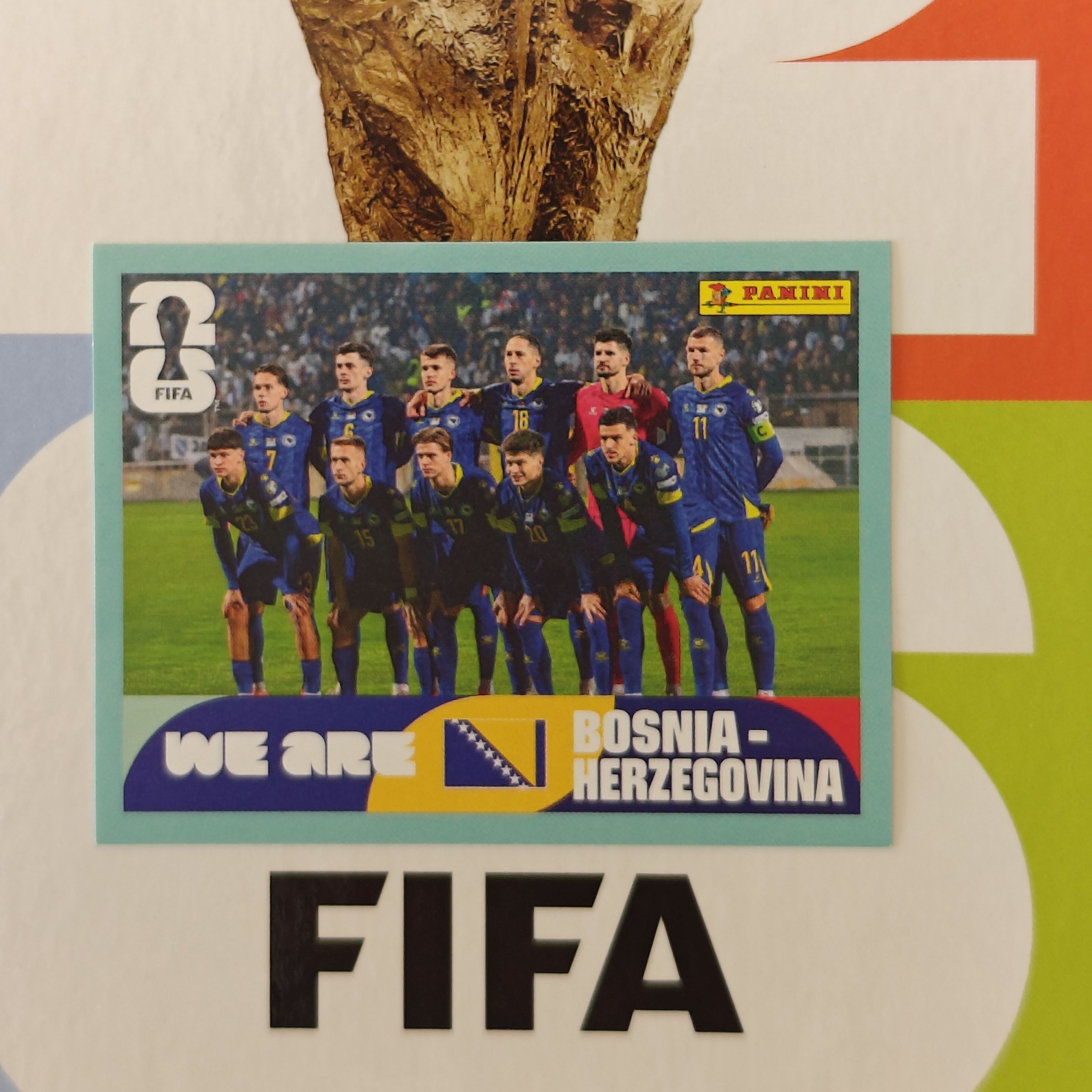 BIH13 - Bosnia and Herzegovina - Team Photo - FIFA World Cup 2026™ - Panini Sticker