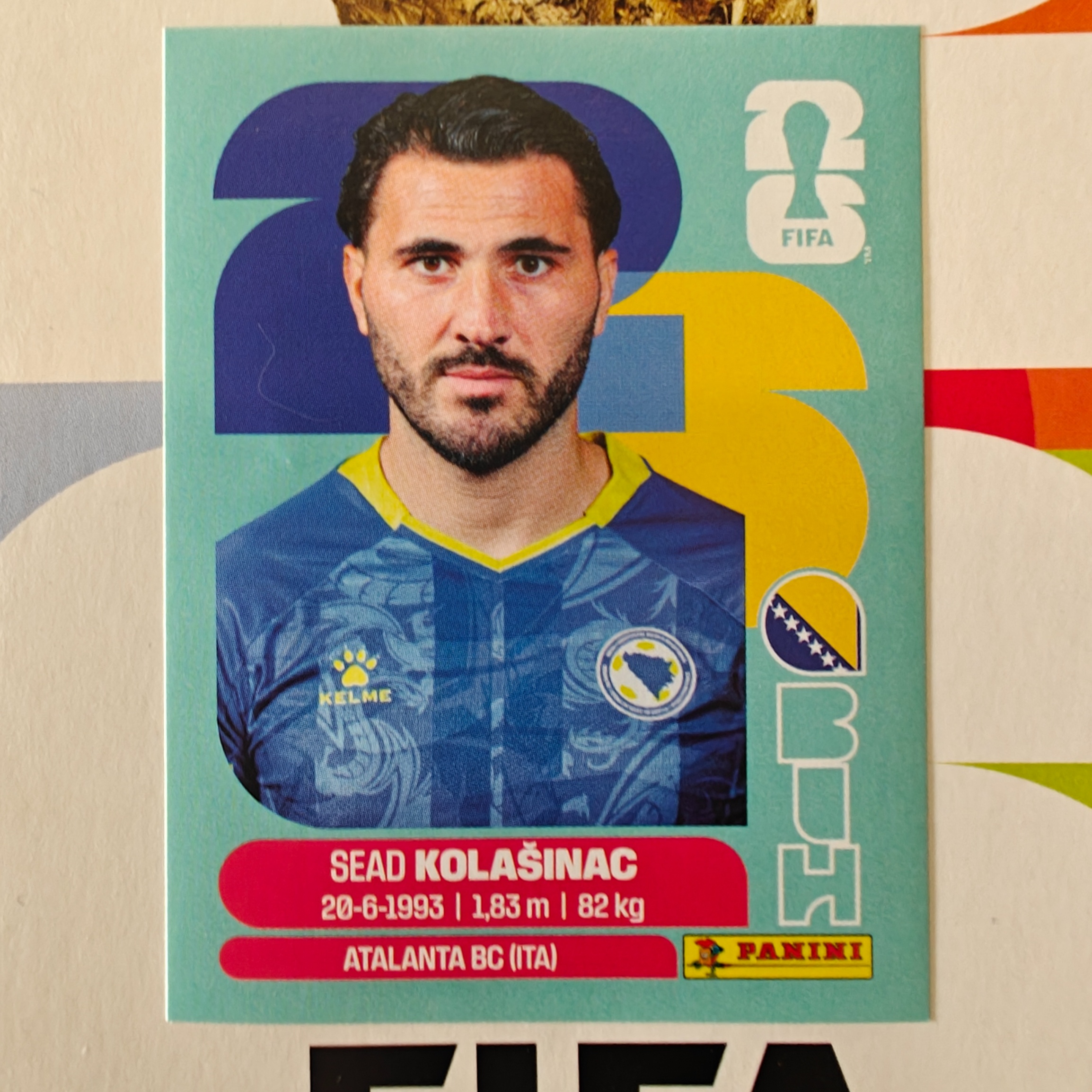 BIH4 - Bosnia and Herzegovina - Sead Kolasinac - FIFA World Cup 2026™ - Panini Sticker