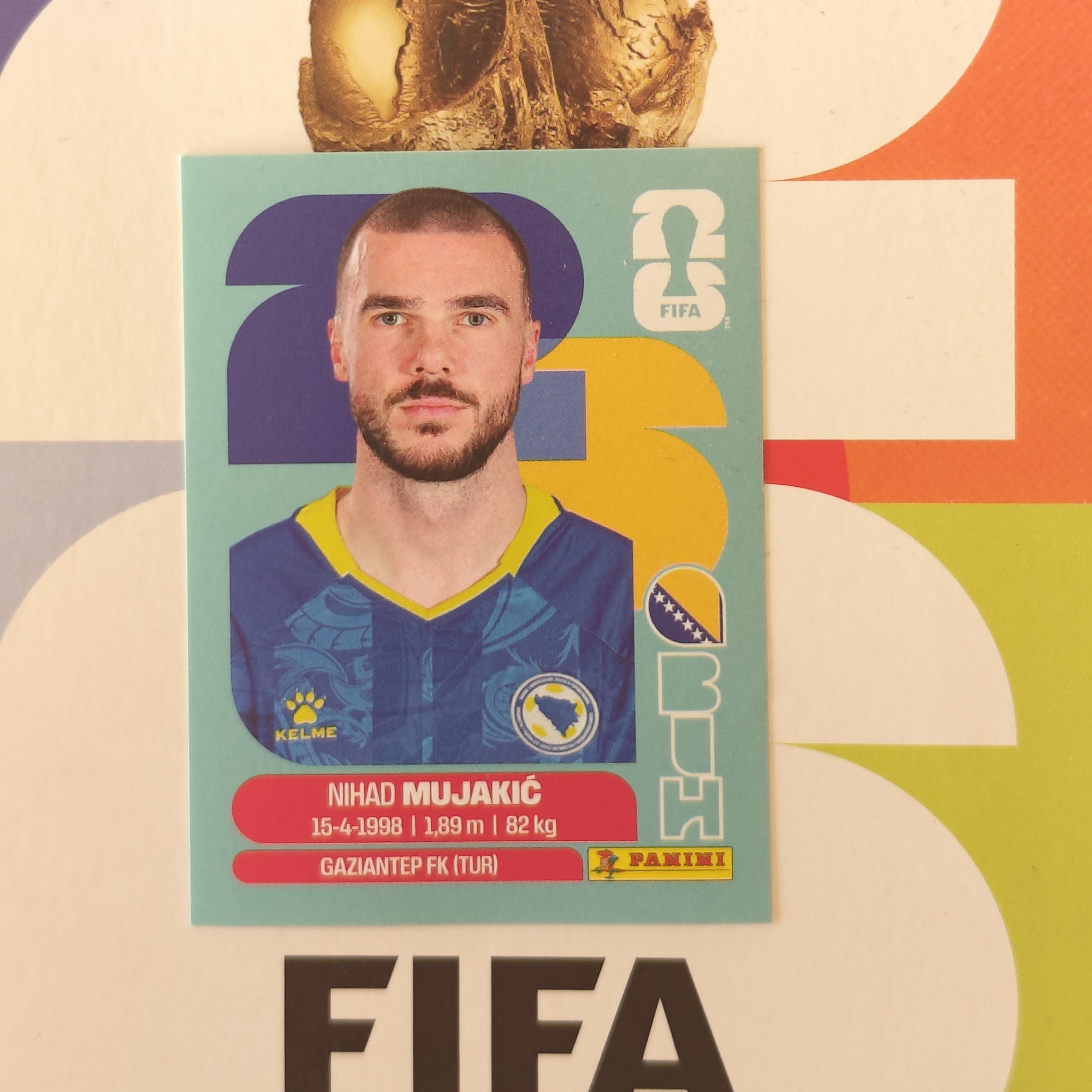 BIH6 - Bosnia and Herzegovina - Nihad Mujakic - FIFA World Cup 2026™ - Panini Sticker