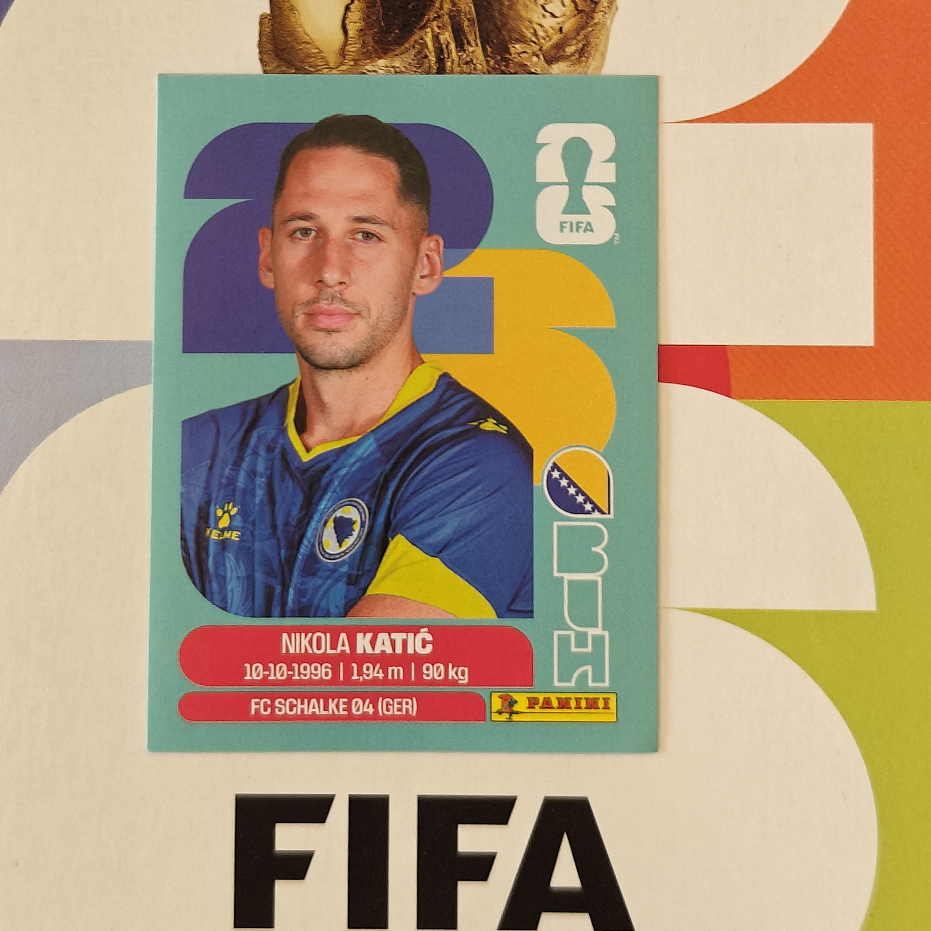 BIH7 - Bosnia and Herzegovina - Nikola Katic - FIFA World Cup 2026™ - Panini Sticker