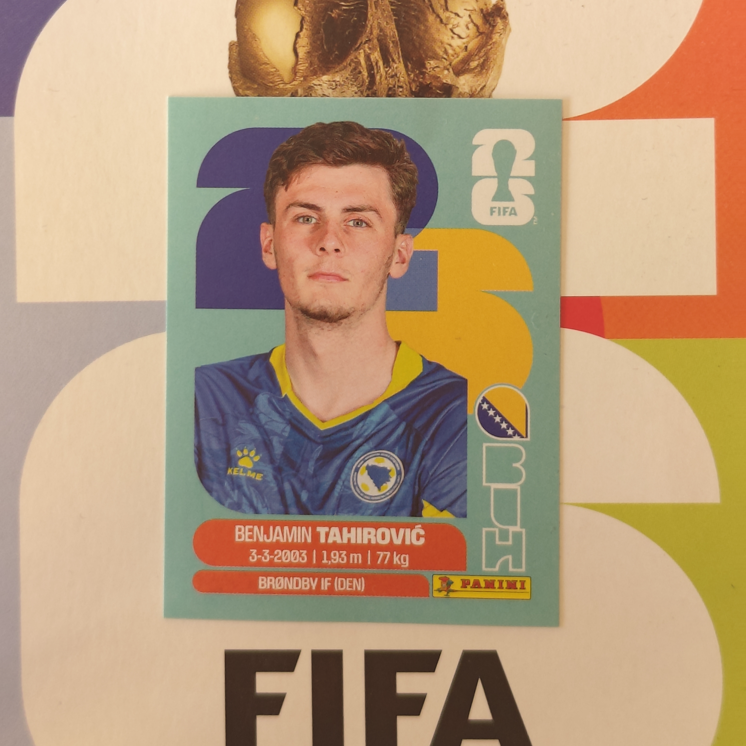 BIH9 - Bosnia and Herzegovina - Benjamin Tahirovic - FIFA World Cup 2026™ - Panini Sticker