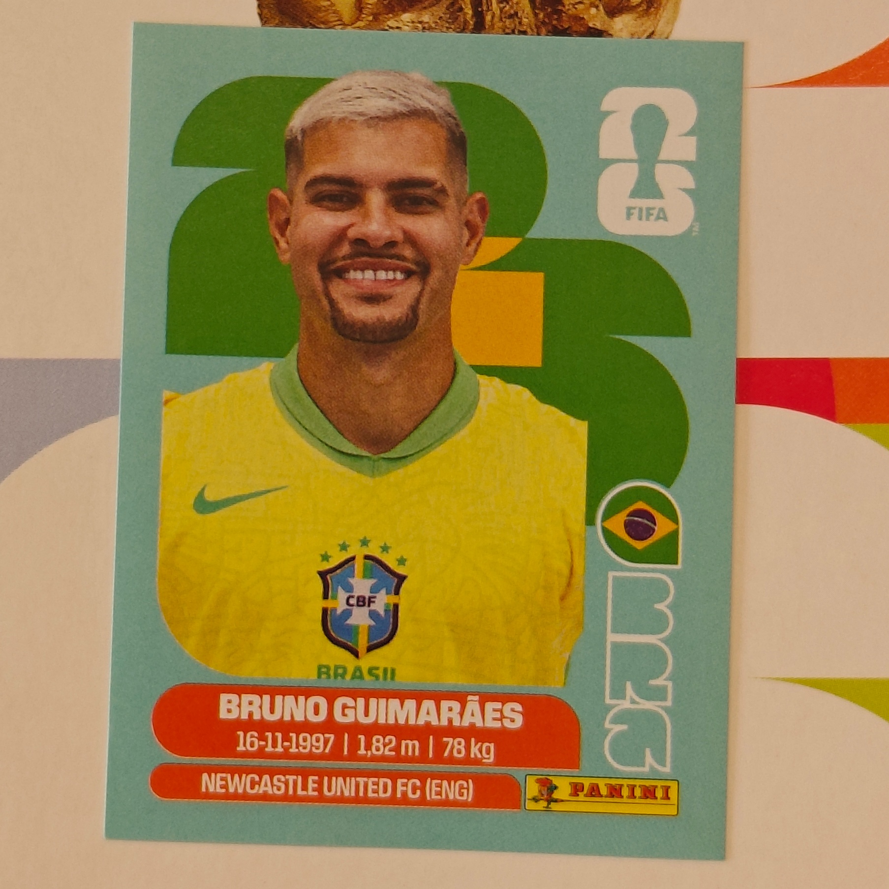 BRA11 - Brazil - Bruno Guimarães - FIFA World Cup 2026™ - Panini Sticker