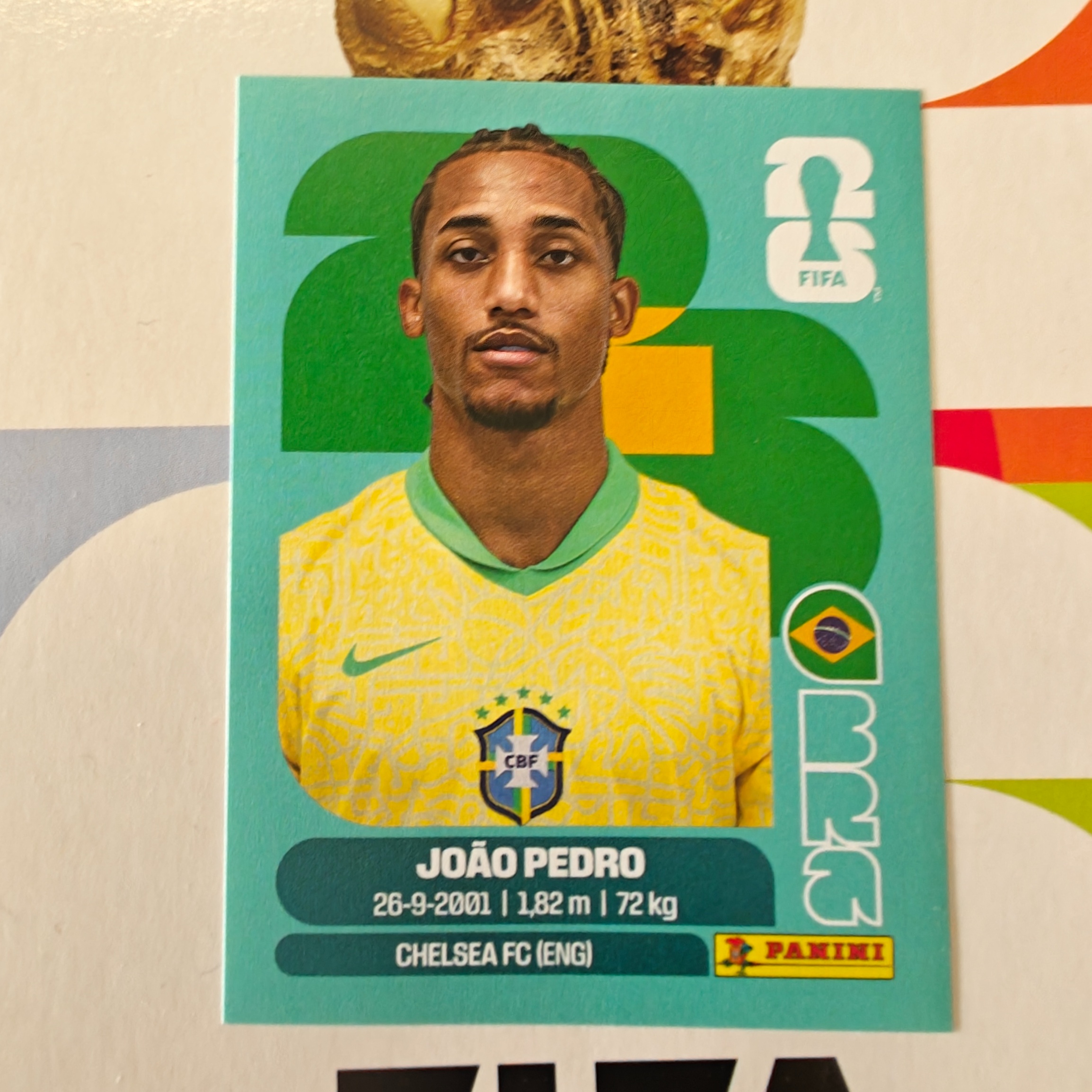BRA16 - Brazil - João Pedro - FIFA World Cup 2026™ - Panini Sticker