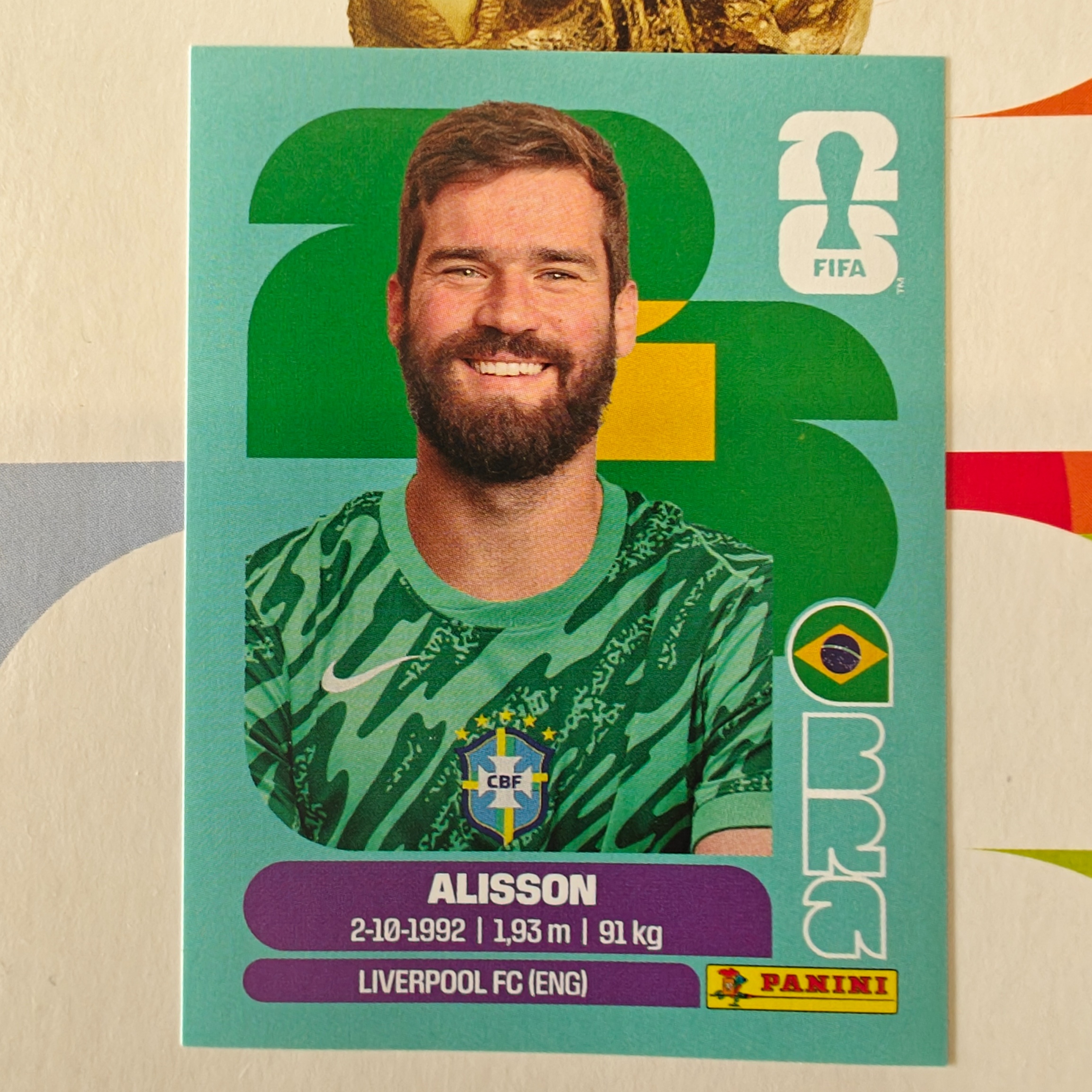 BRA2 - Brazil - Alisson - FIFA World Cup 2026™ - Panini Sticker