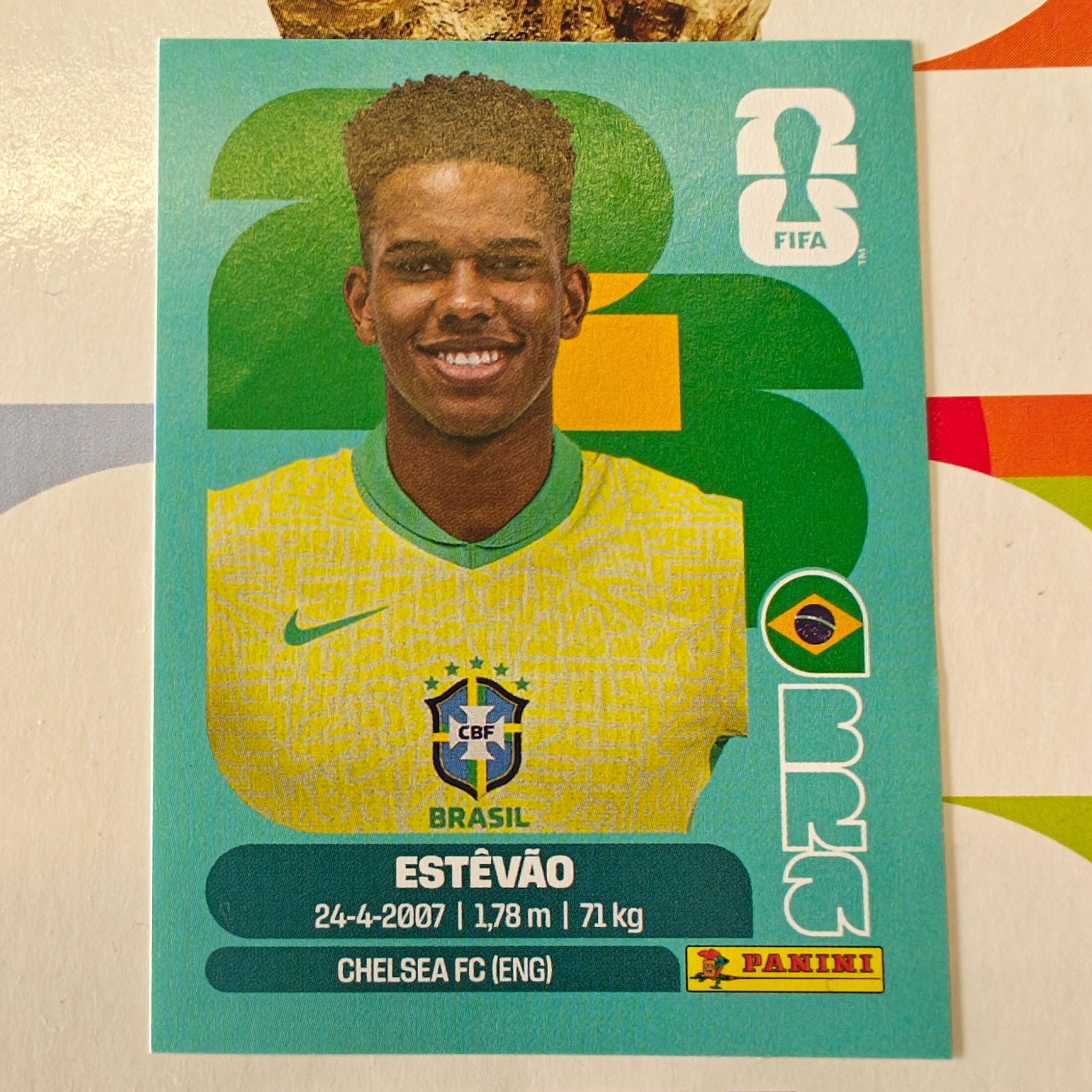 BRA20 - Brazil - Estévão - FIFA World Cup 2026™ - Panini Sticker