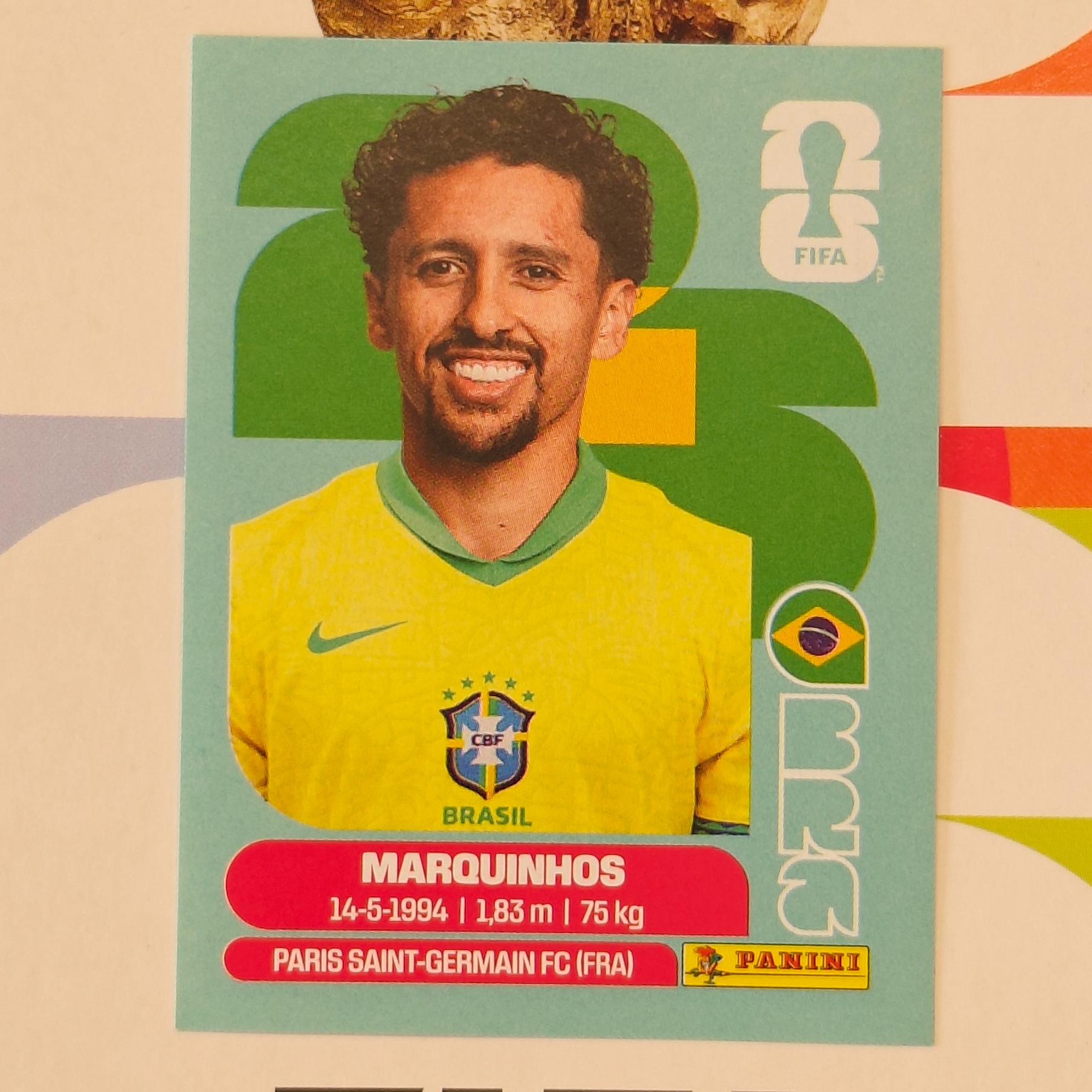 BRA4 - Brazil - Marquinhos - FIFA World Cup 2026™ - Panini Sticker