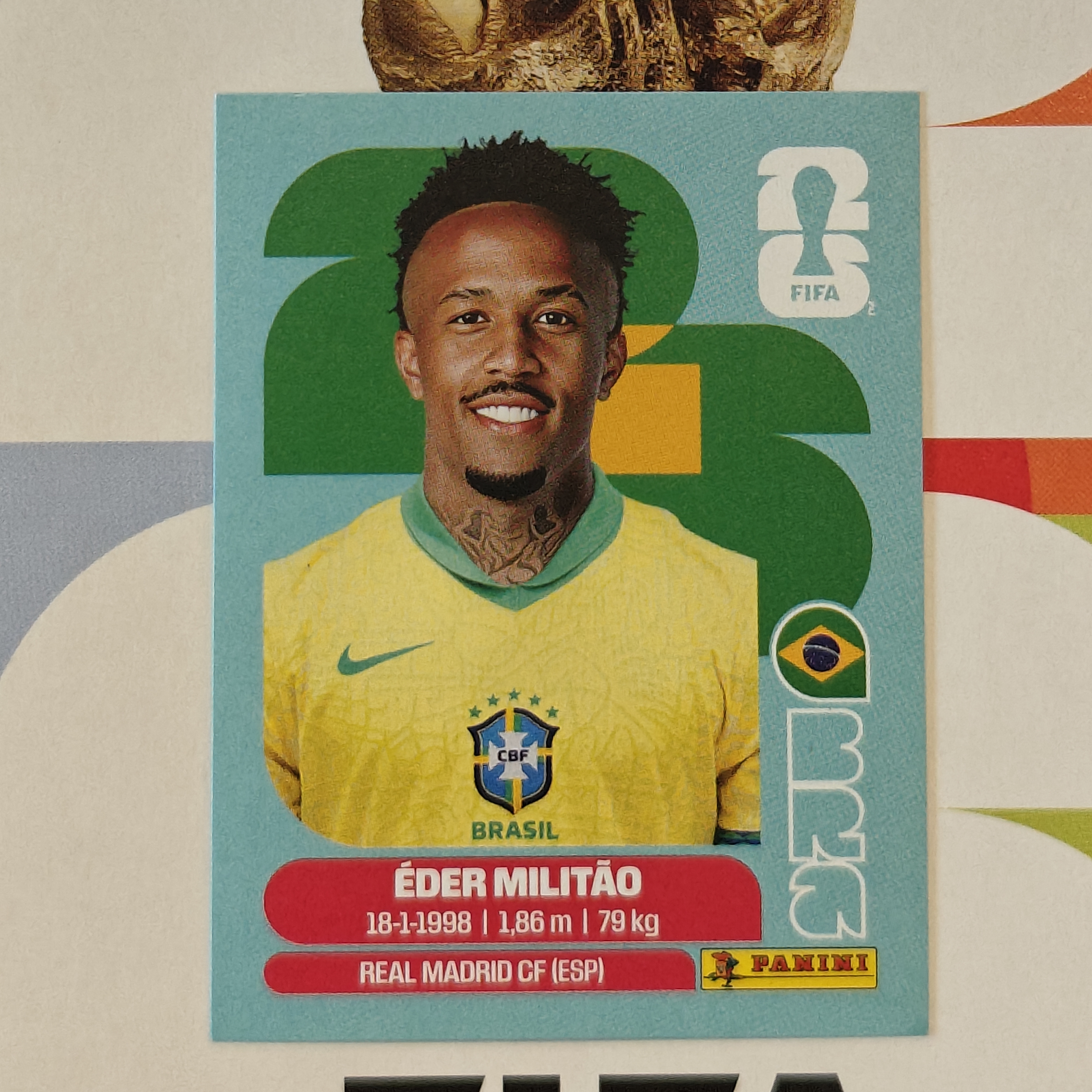 BRA5 - Brazil - Éder Militão - FIFA World Cup 2026™ - Panini Sticker