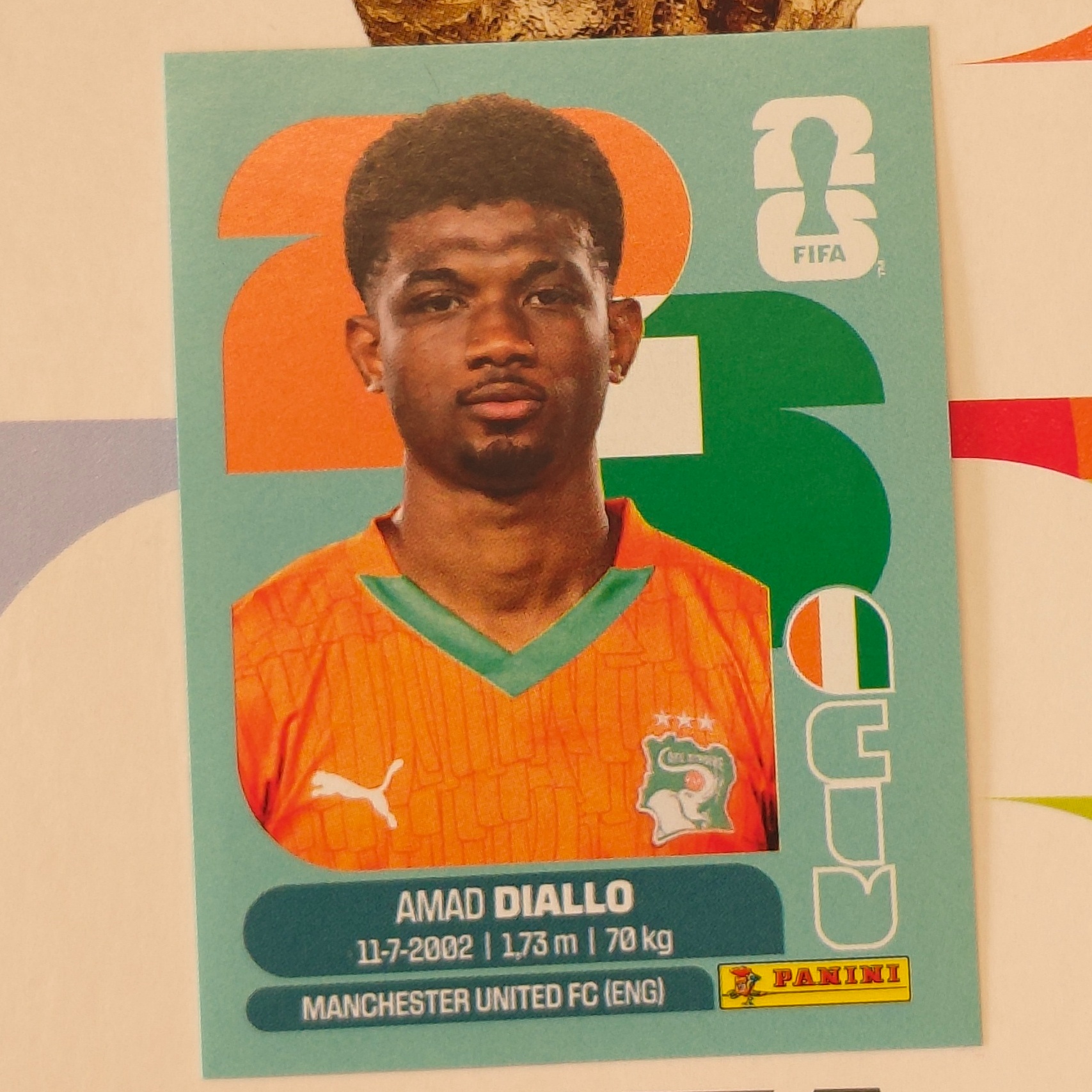 CIV15 - Ivory Coast - Amad Diallo - FIFA World Cup 2026™ - Panini Sticker