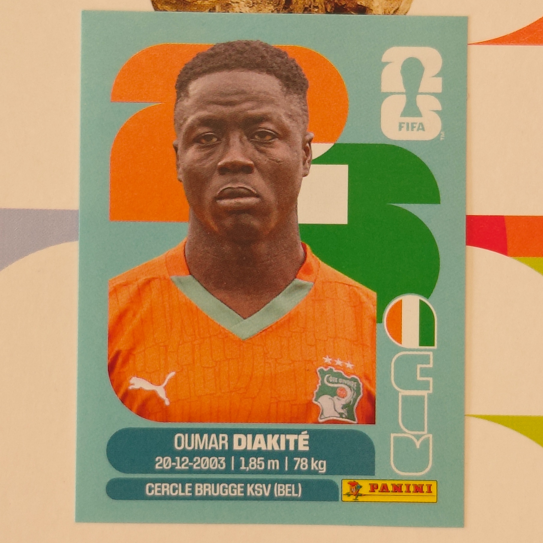 CIV20 - Ivory Coast - Oumar Diakite - FIFA World Cup 2026™ - Panini Sticker
