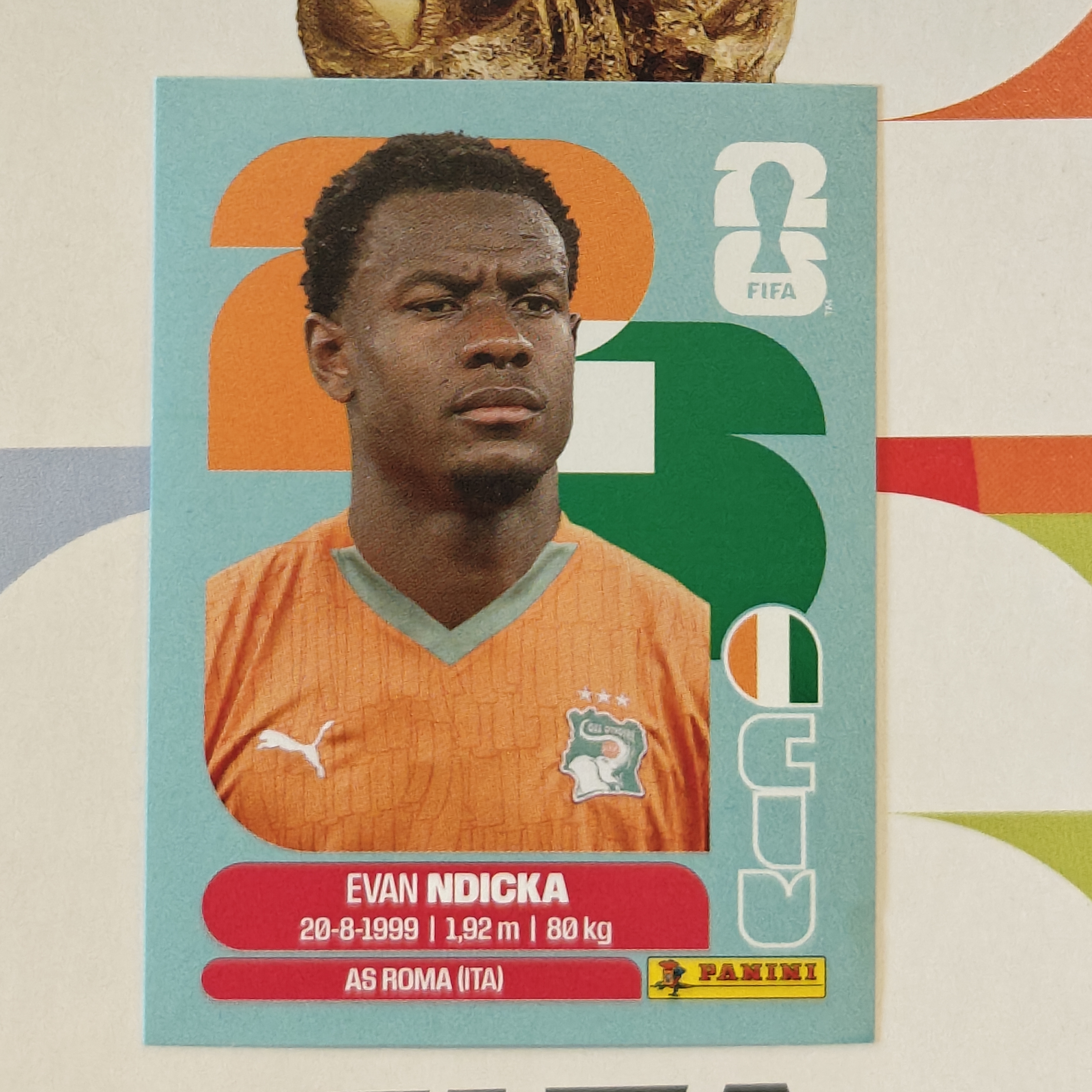 CIV6 - Ivory Coast - Evan Ndicka - FIFA World Cup 2026™ - Panini Sticker