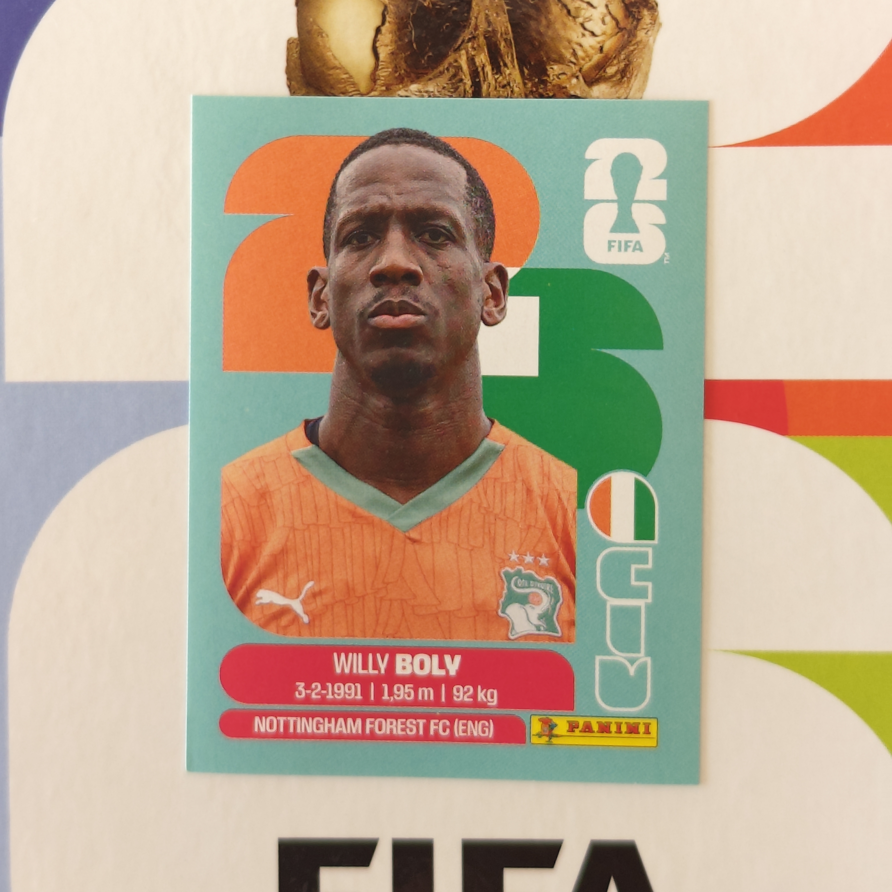 CIV7 - Ivory Coast - Willy Boly - FIFA World Cup 2026™ - Panini Sticker