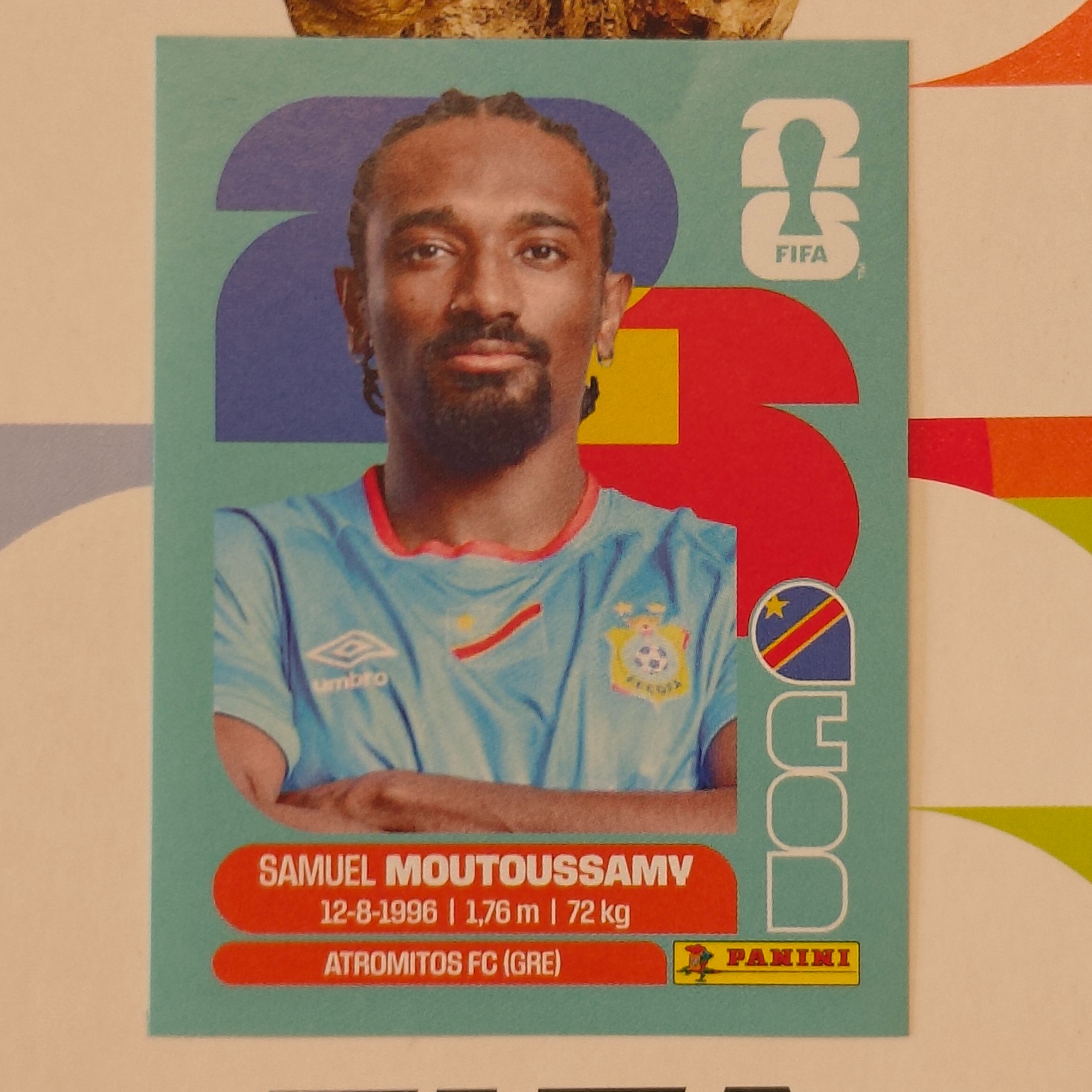 COD11 - Congo DR - Samuel Moutoussamy - FIFA World Cup 2026™ - Panini Sticker