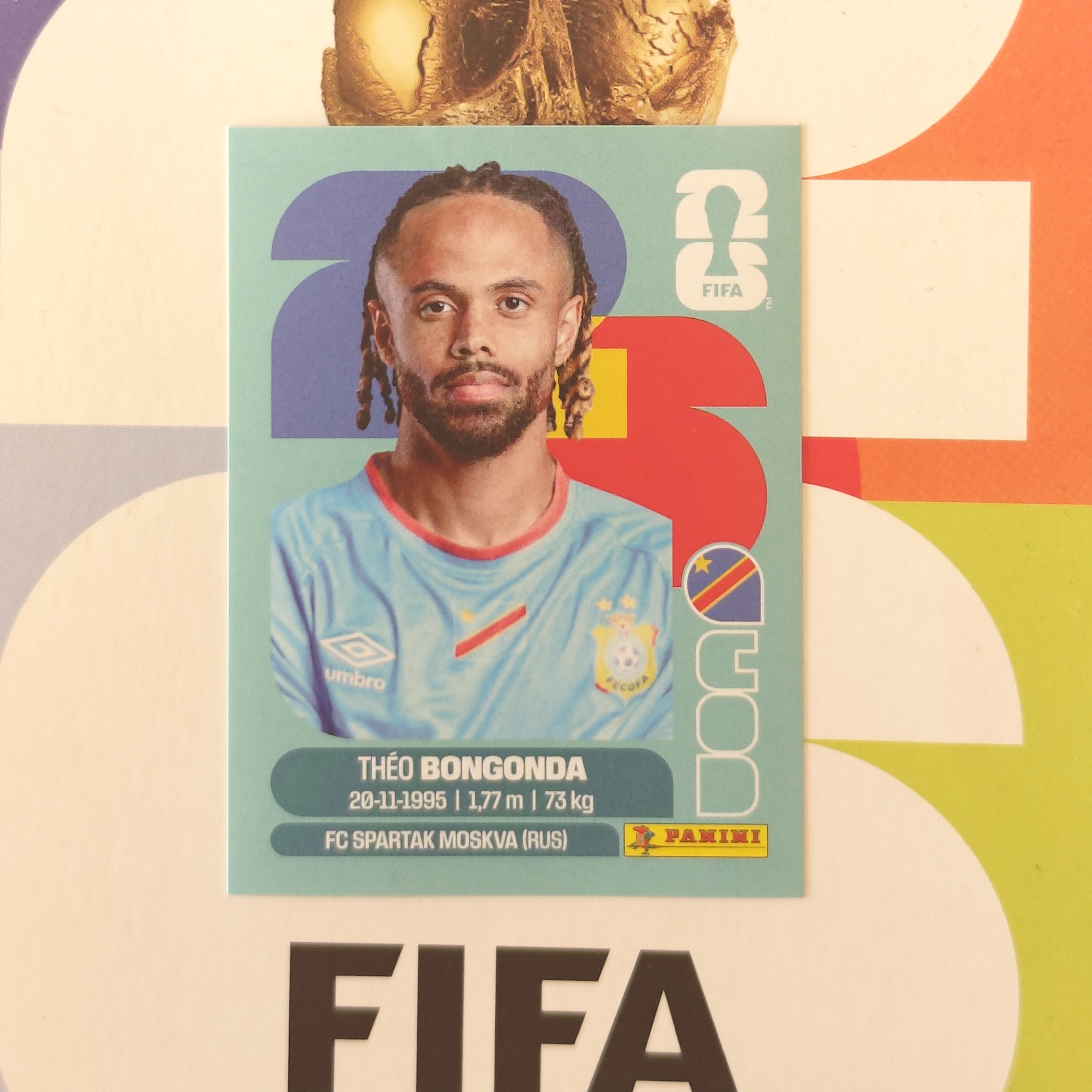 COD14 - Congo DR - Théo Bongonda - FIFA World Cup 2026™ - Panini Sticker