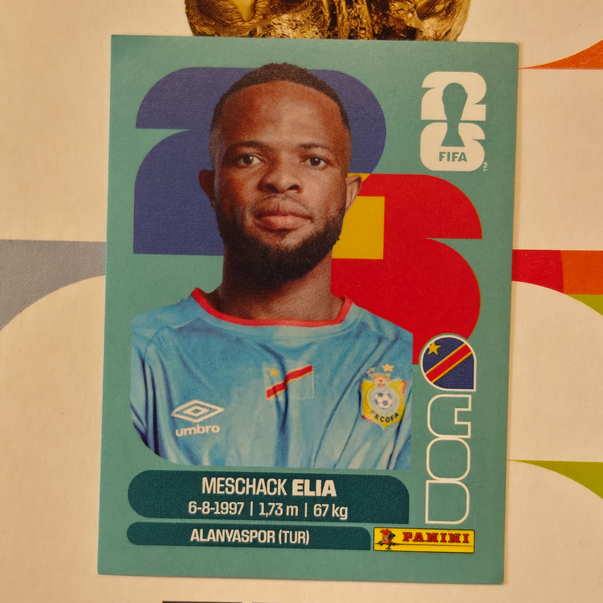 COD15 - Congo DR - Meschak Elia - FIFA World Cup 2026™ - Panini Sticker