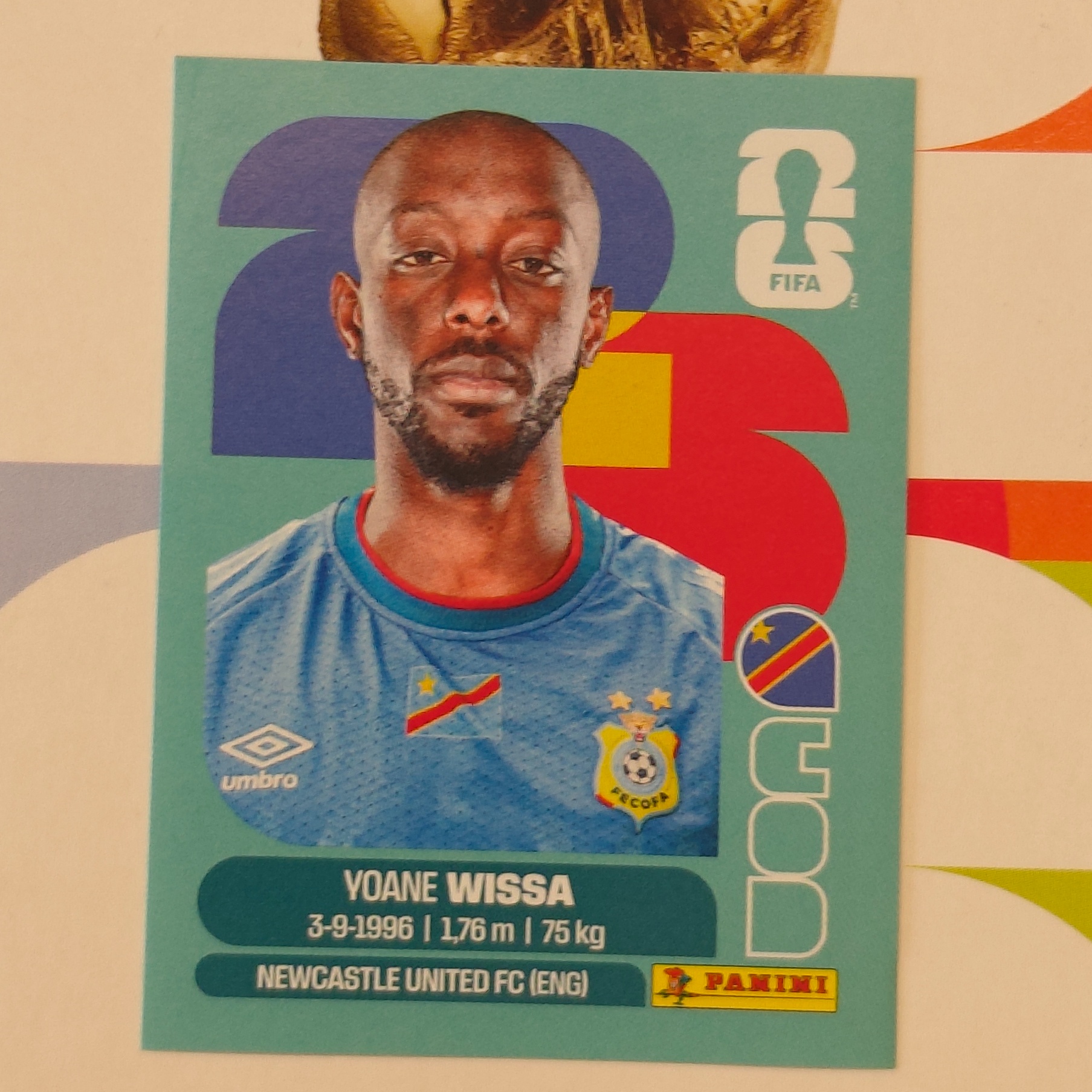 COD16 - Congo DR - Yoane Wissa - FIFA World Cup 2026™ - Panini Sticker