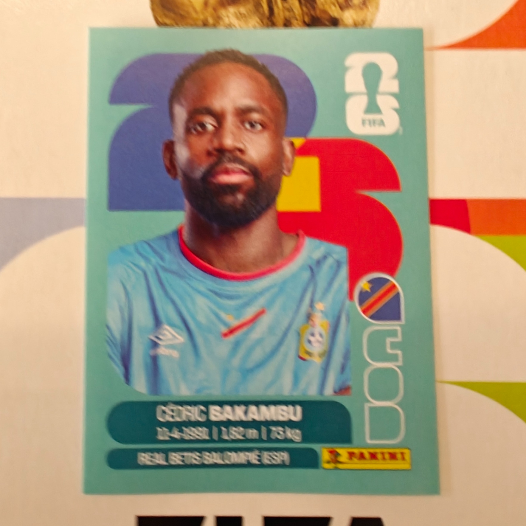 COD19 - Congo DR - Cédric Bakambu - FIFA World Cup 2026™ - Panini Sticker