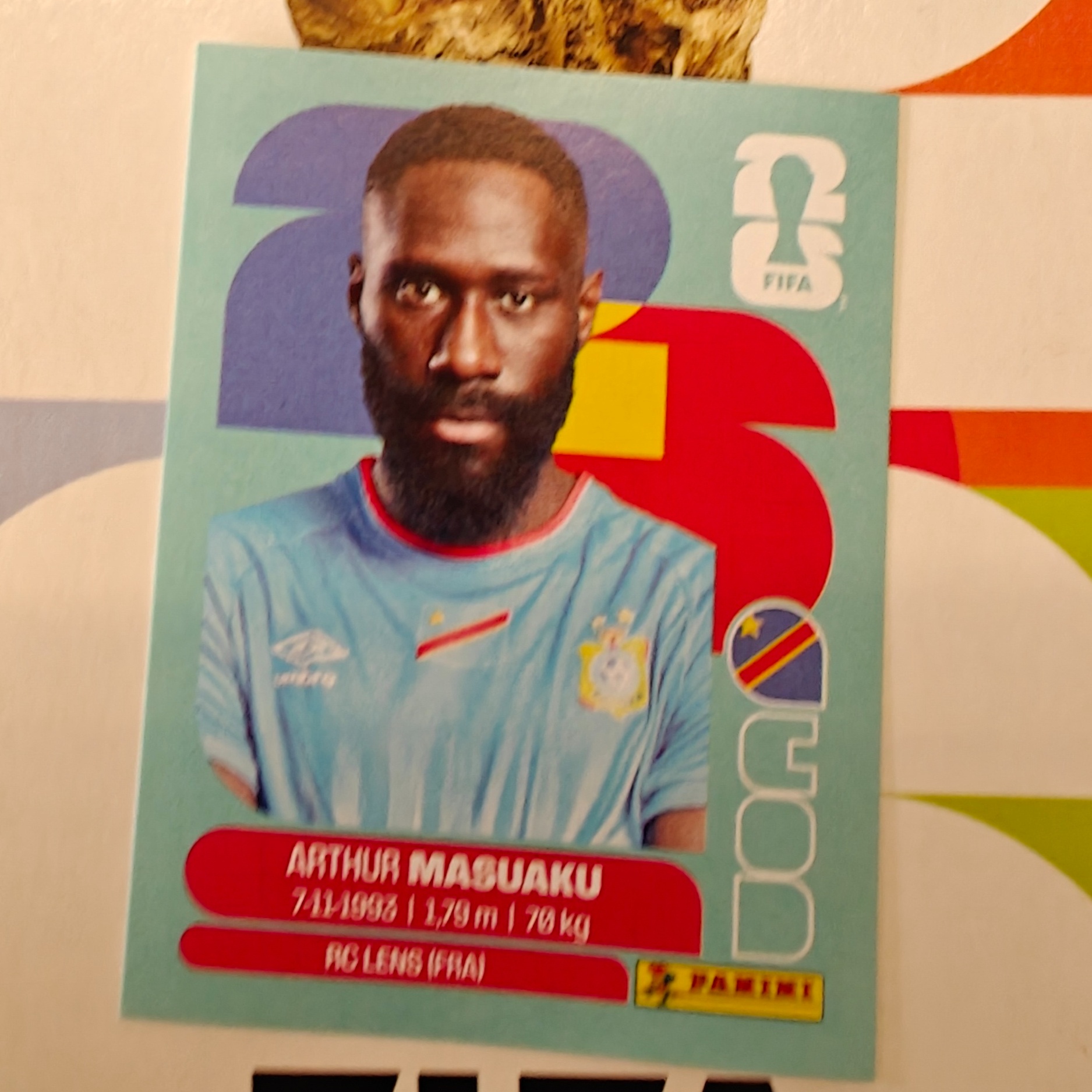 COD5 - Congo DR - Arthur Masuaku - FIFA World Cup 2026™ - Panini Sticker