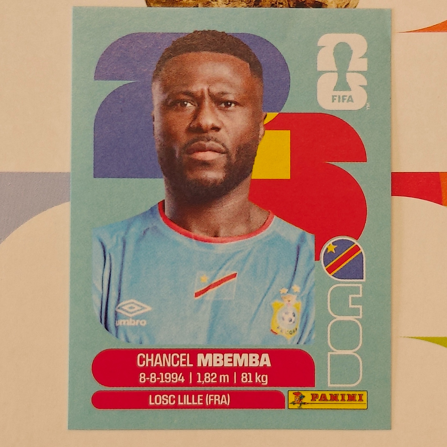 COD6 - Congo DR - Chancel Mbemba - FIFA World Cup 2026™ - Panini Sticker