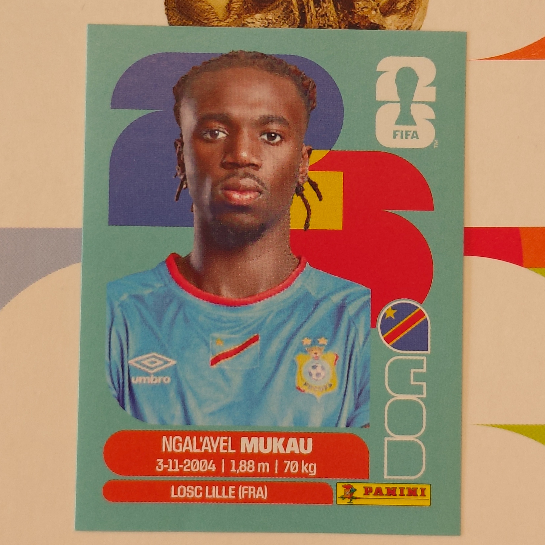 COD9 - Congo DR - Ngal'ayel Mukau - FIFA World Cup 2026™ - Panini Sticker