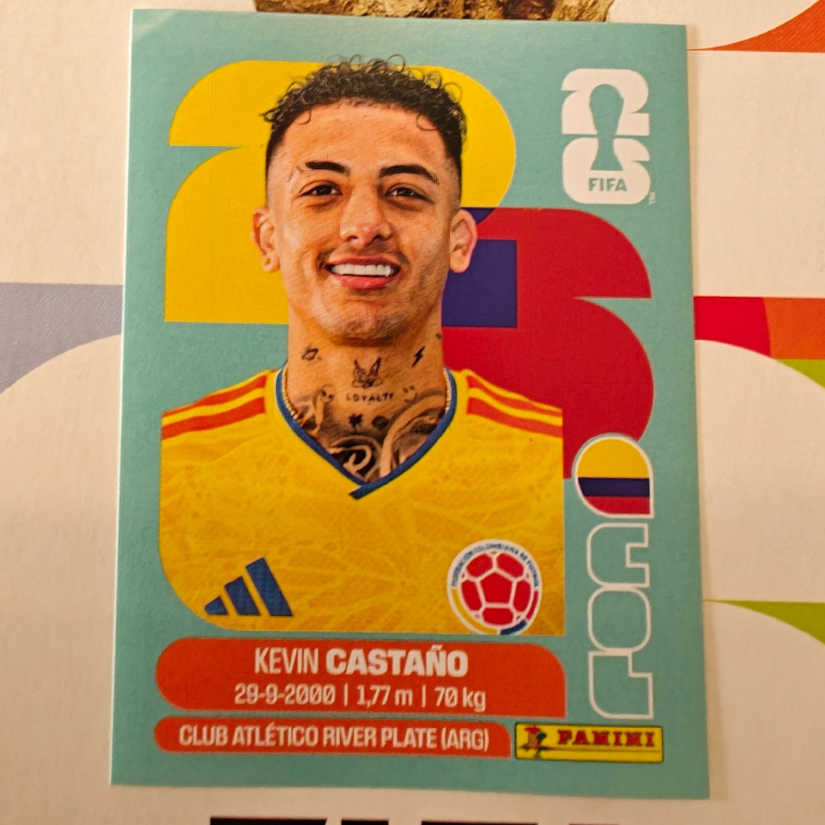 COL11 - Colombia - Kevin Castaño - FIFA World Cup 2026™ - Panini Sticker