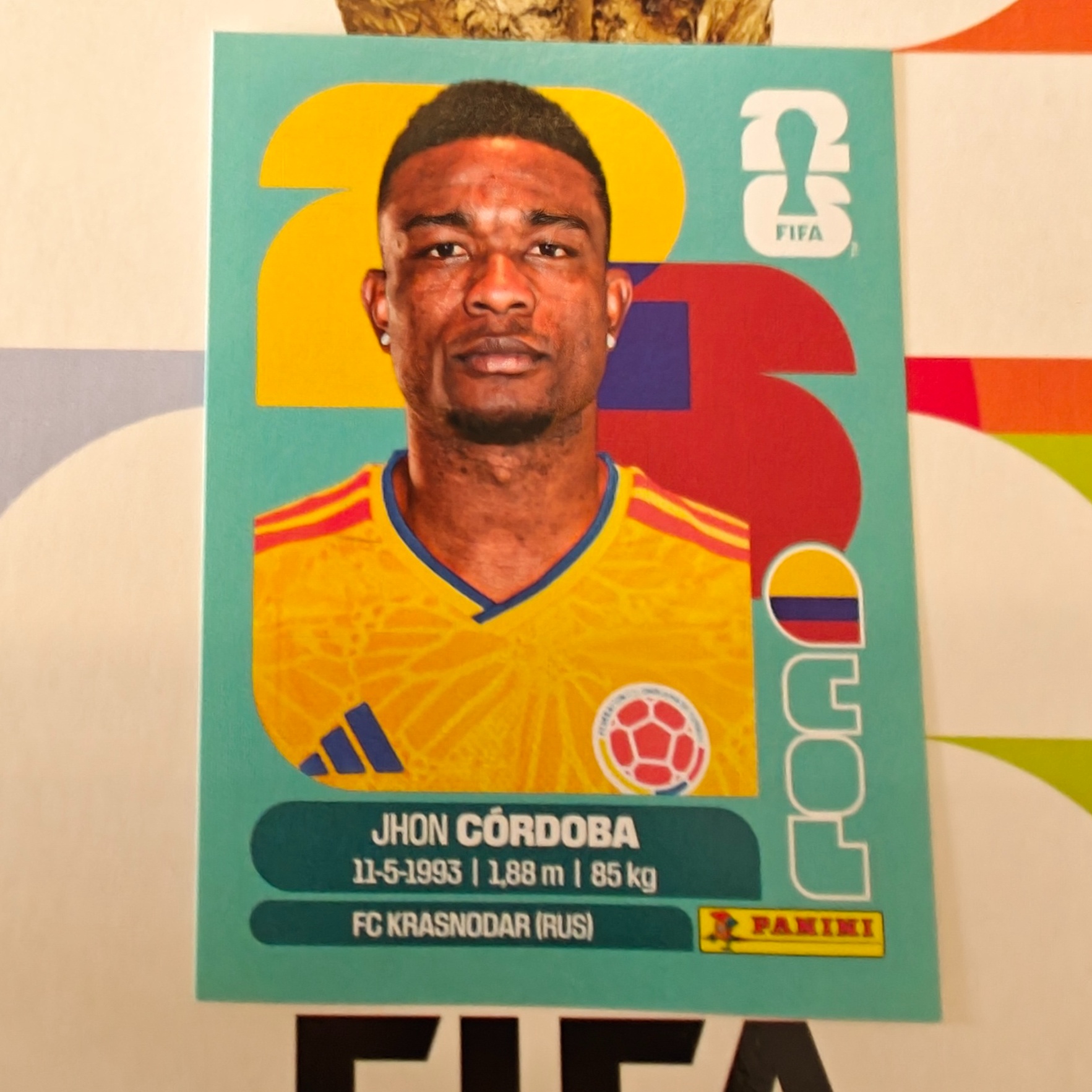 COL18 - Colombia - Jhon Cordova - FIFA World Cup 2026™ - Panini Sticker