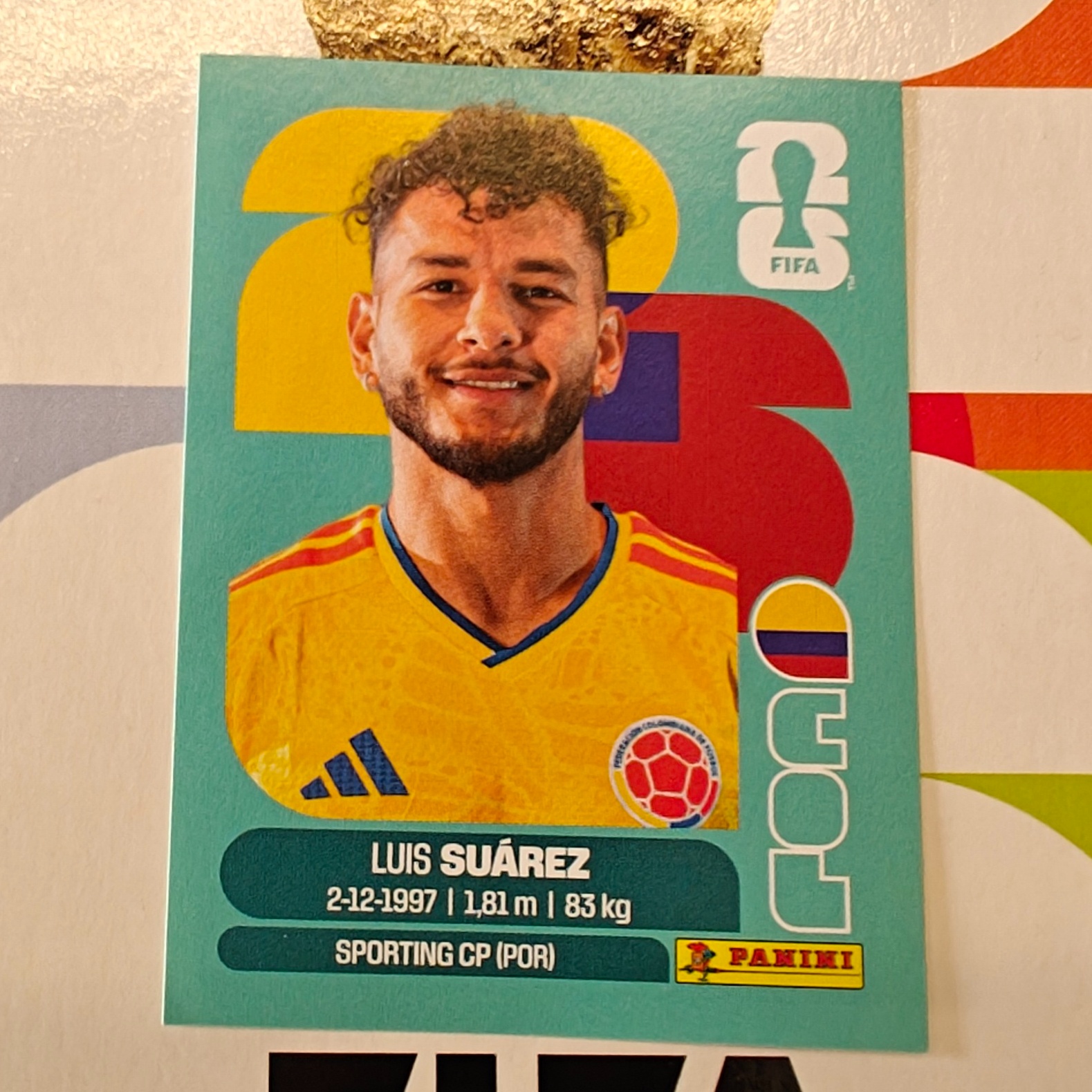 COL19 - Colombia - Luis Suarez - FIFA World Cup 2026™ - Panini Sticker