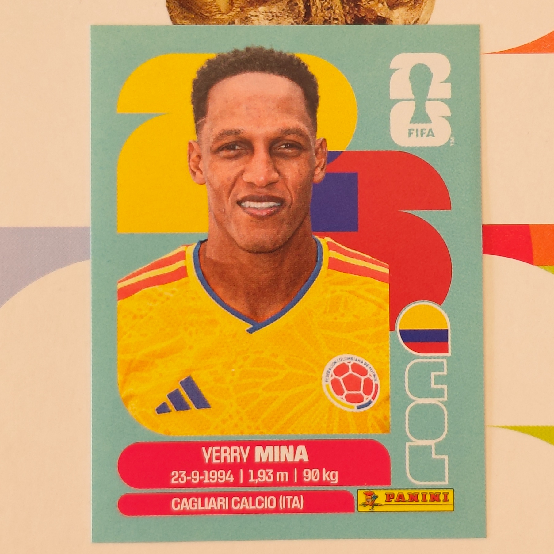 COL5 - Colombia - Yerry Mina - FIFA World Cup 2026™ - Panini Sticker