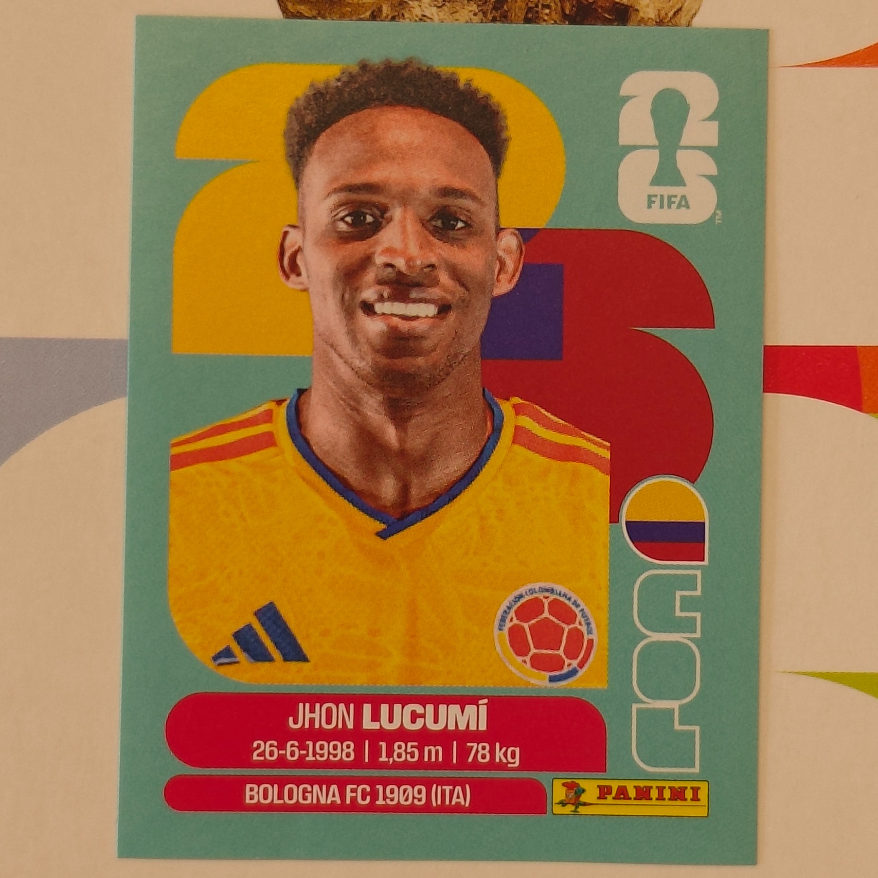 COL8 - Colombia - Jhon Lucumí - FIFA World Cup 2026™ - Panini Sticker