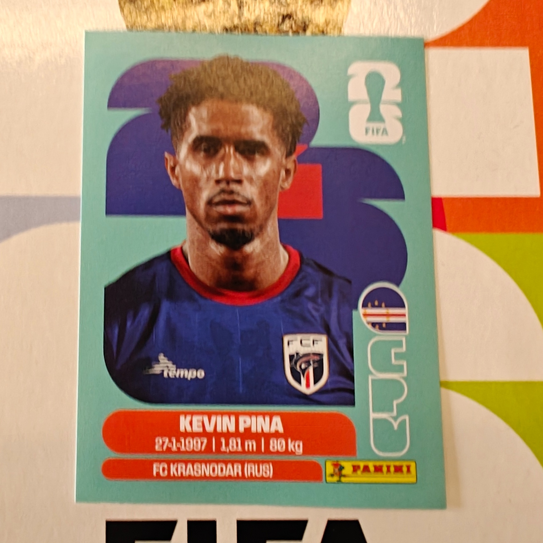 CPV10 - Cape Verde - Kevin Pina - FIFA World Cup 2026™ - Panini Sticker