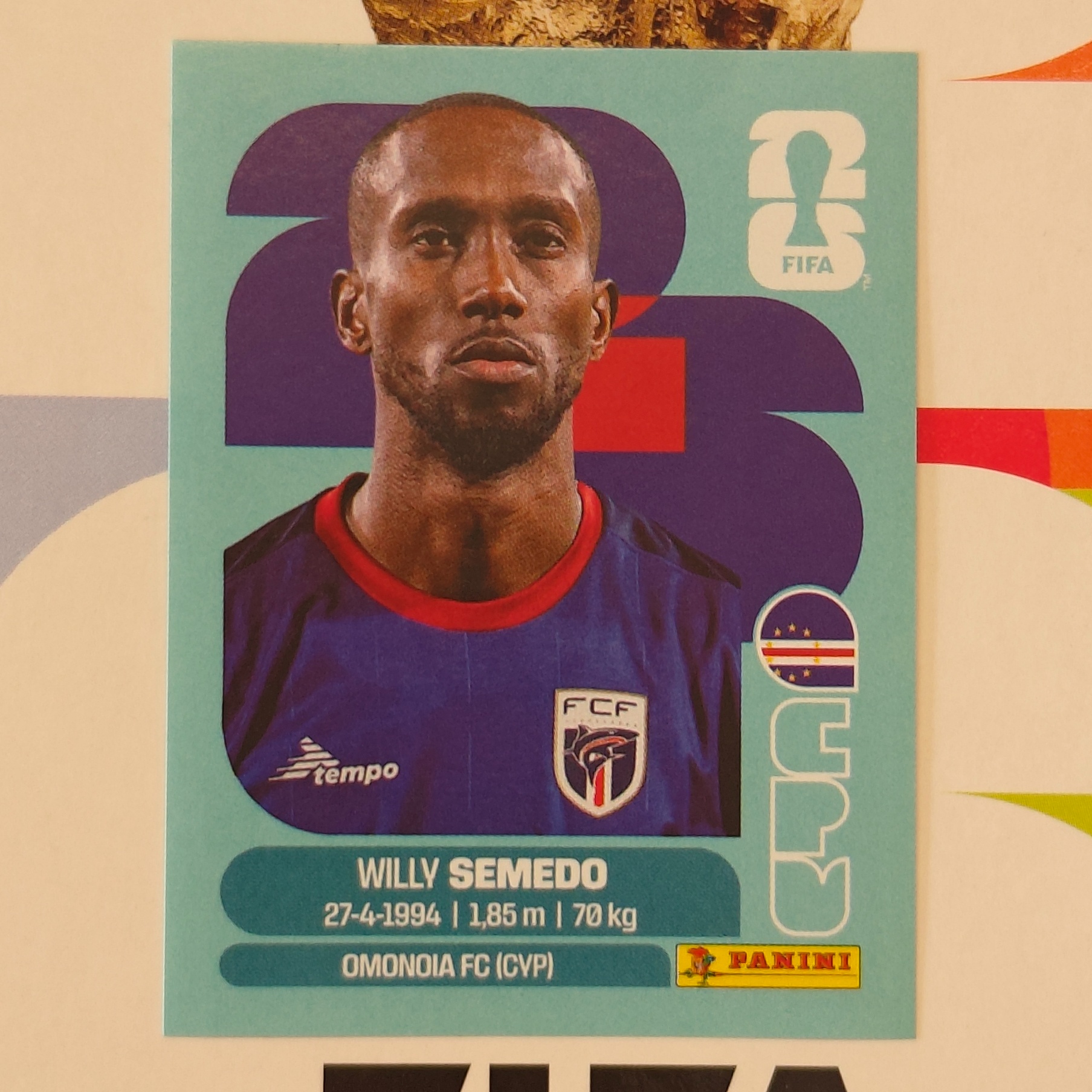 CPV19 - Cape Verde - Willy Semedo - FIFA World Cup 2026™ - Panini Sticker