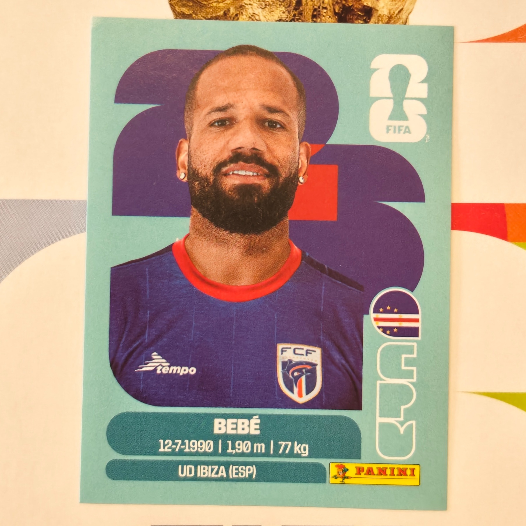 CPV20 - Cape Verde - Bebe - FIFA World Cup 2026™ - Panini Sticker